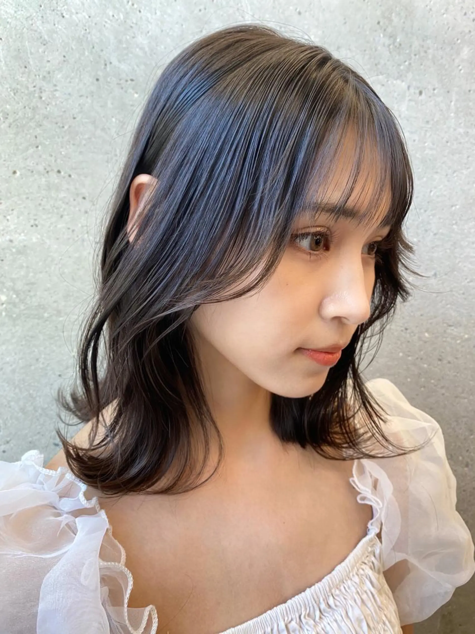 ミディアム カット 縮毛矯正 トリートメント SALOWIN原宿AROA店所属・顔まわり神カット✂︎ 齋藤雄大【表参道】のヘアスタイル