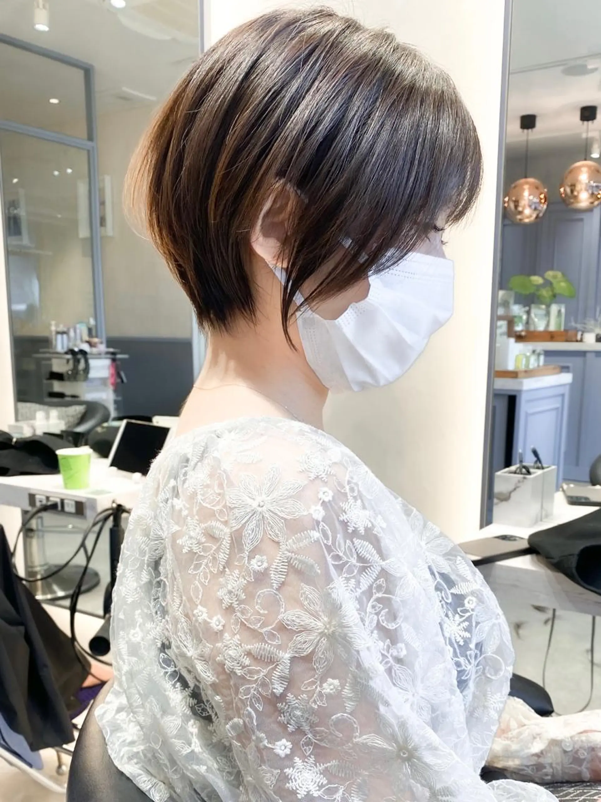ショート カラー ショートボブ ボブ ショートヘア カット トリートメント ショート ショートボブ斉藤航人のヘアスタイル