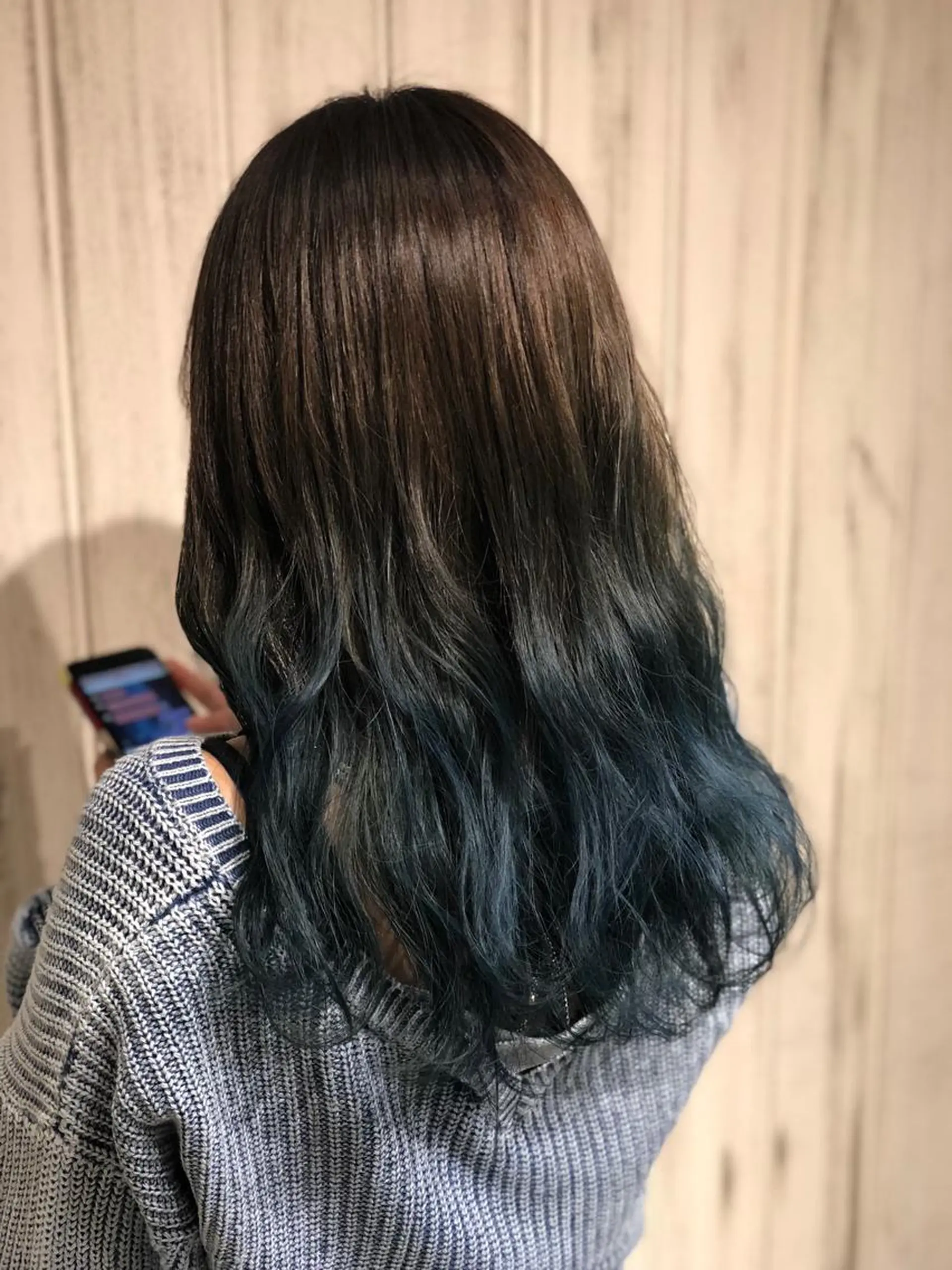 セミロング FENICE onthe beach所属・永井大樹✨ 透明感カラー✨のヘアスタイル