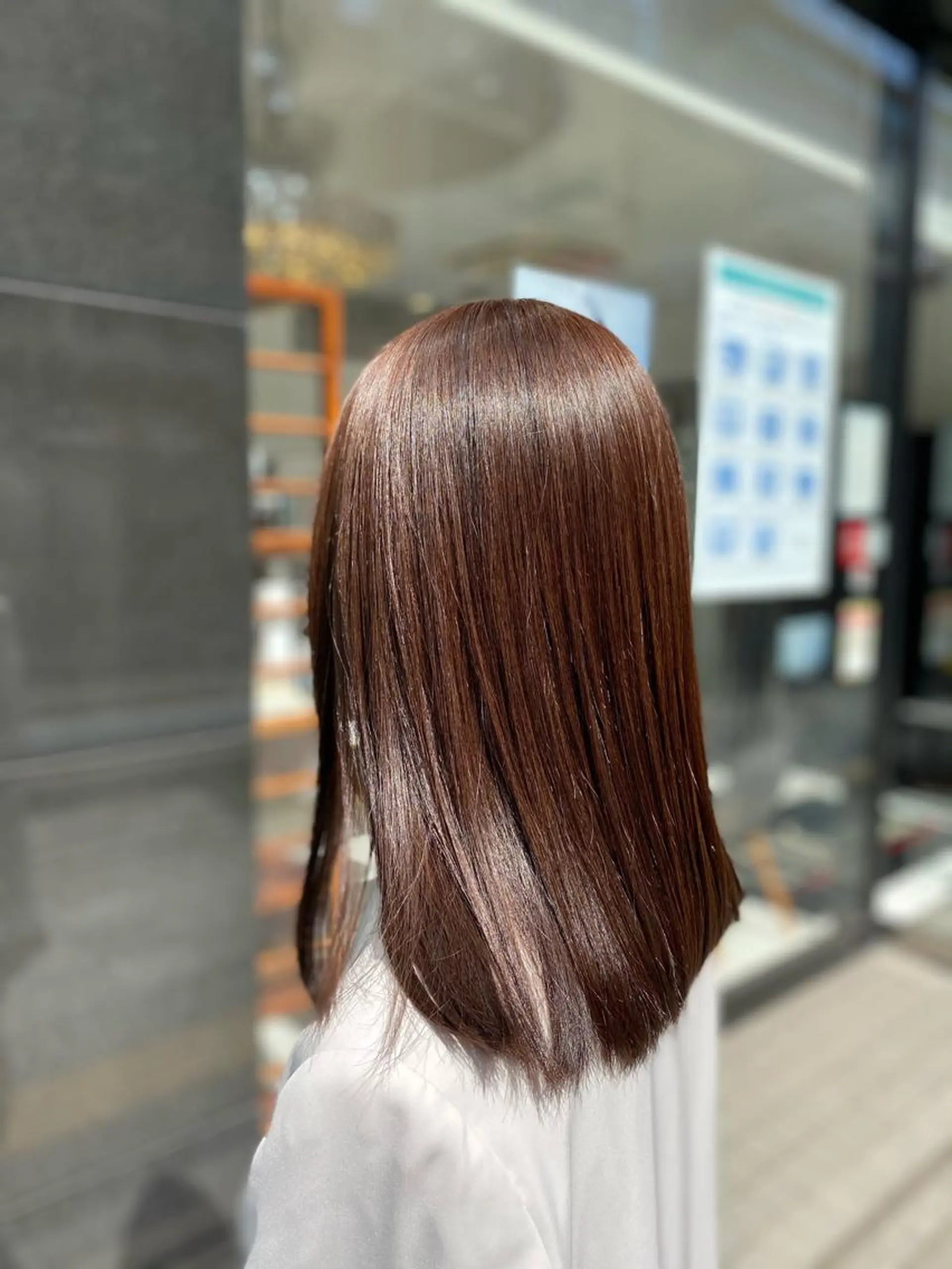 ミディアム YASU🍎CUT 赤系カラー/ヘアケアのヘアスタイル