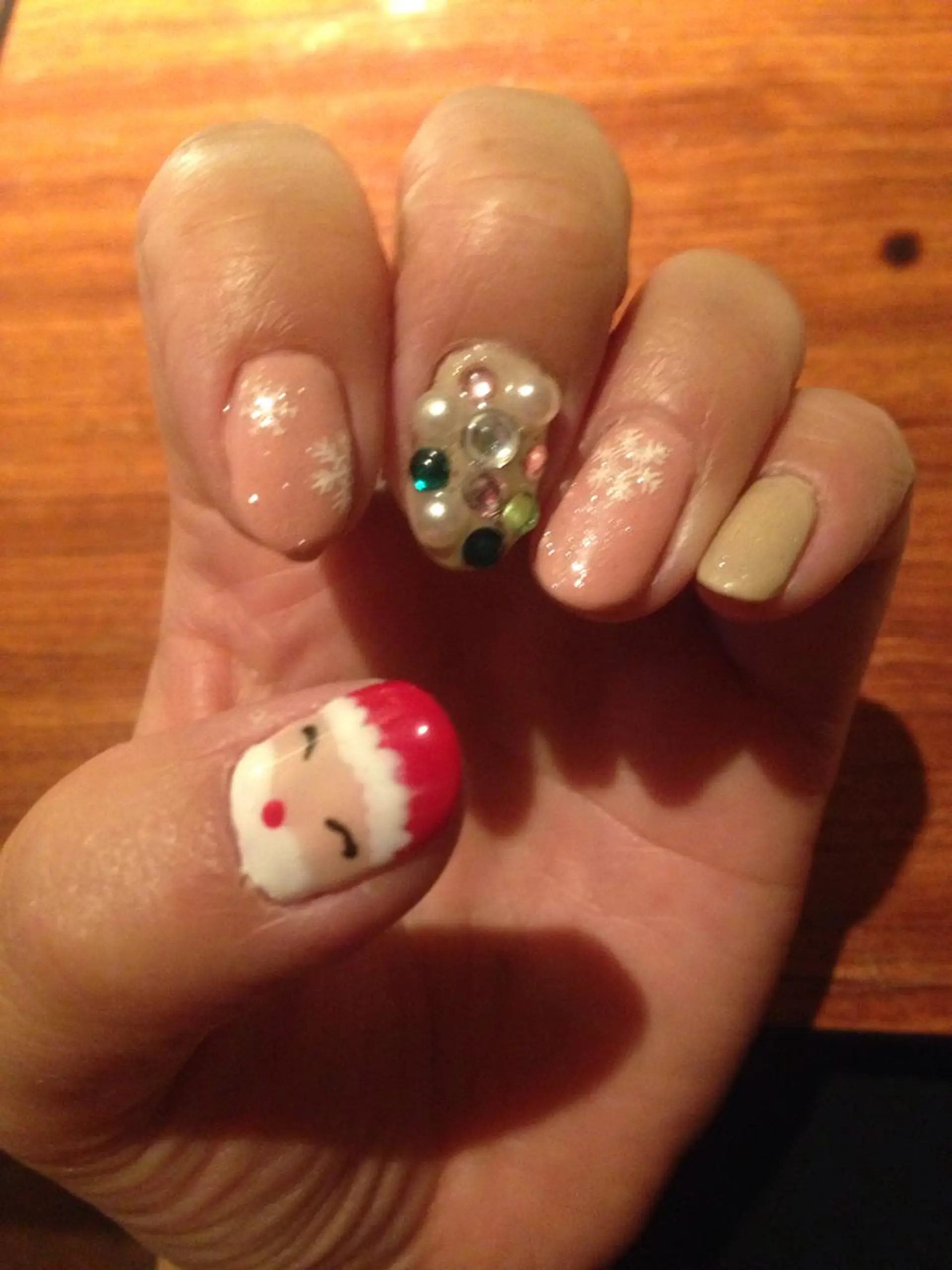 ネイル 冬ネイル クリスマス ハンドネイル リラネイル所属・福田 美代子のネイルデザイン