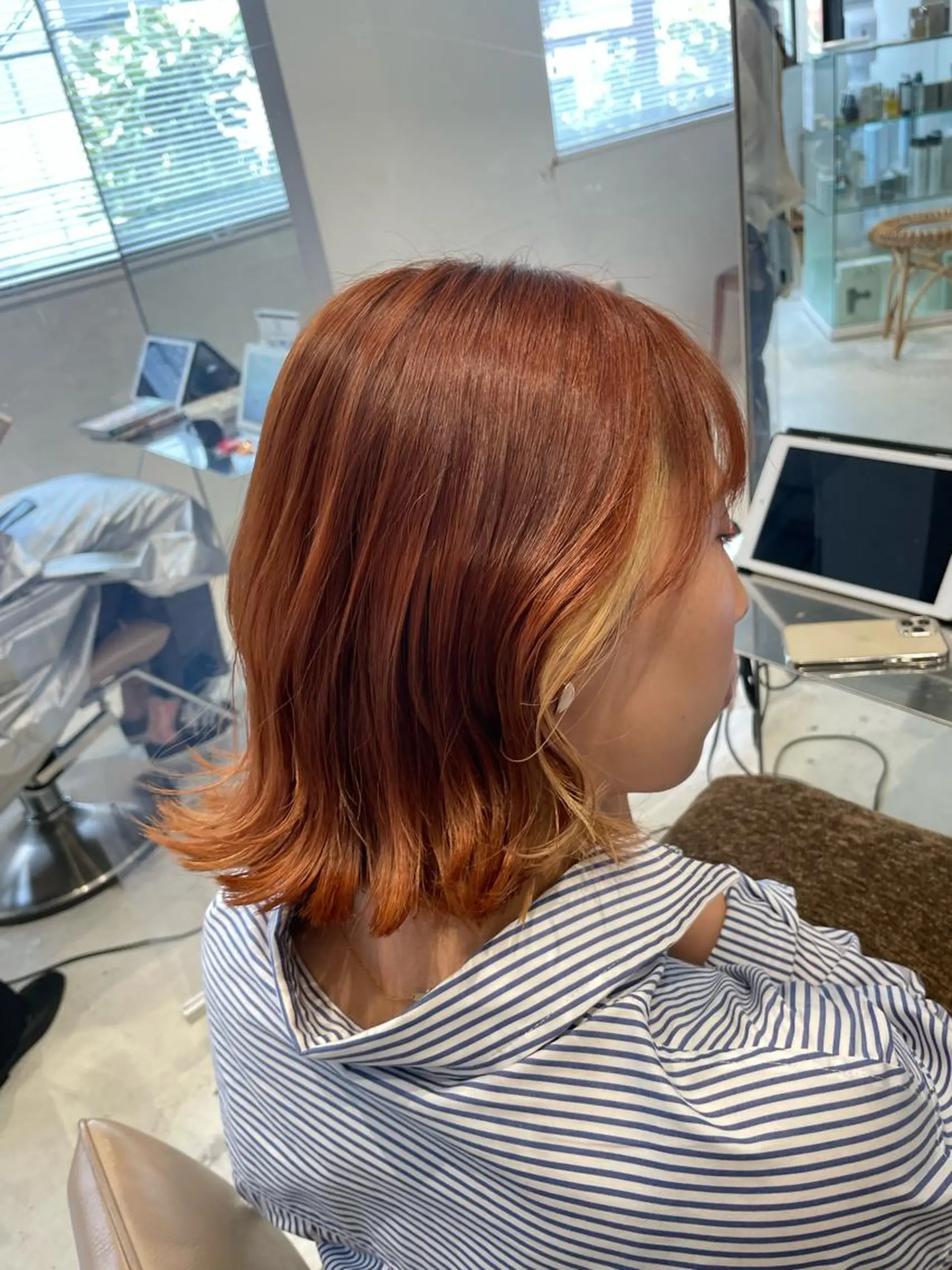 ミディアム カラー ヘアカラー loely 💞miyuのヘアスタイル