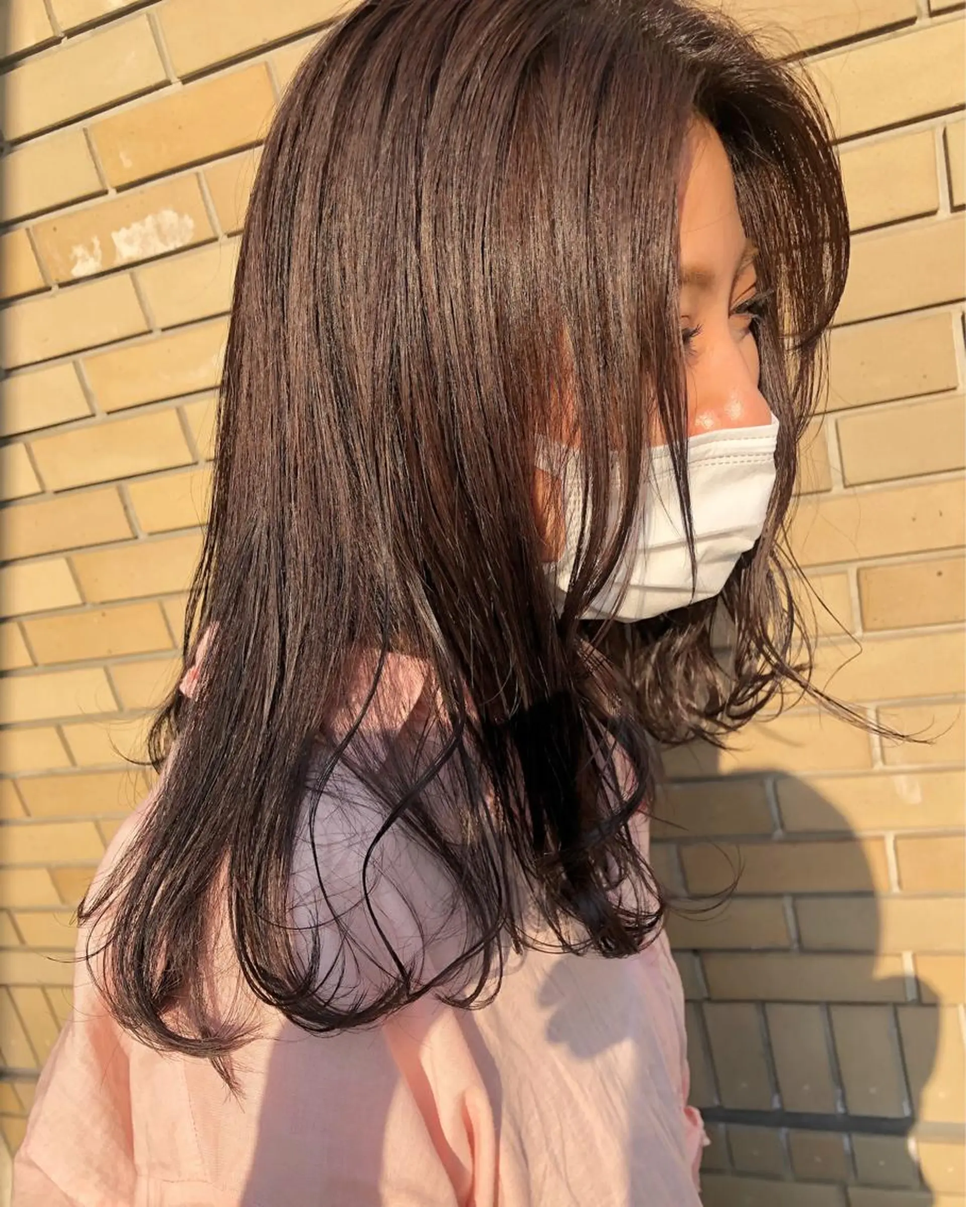 カラー カシス ピンクカラー Zina🤍 yukinaのヘアスタイル