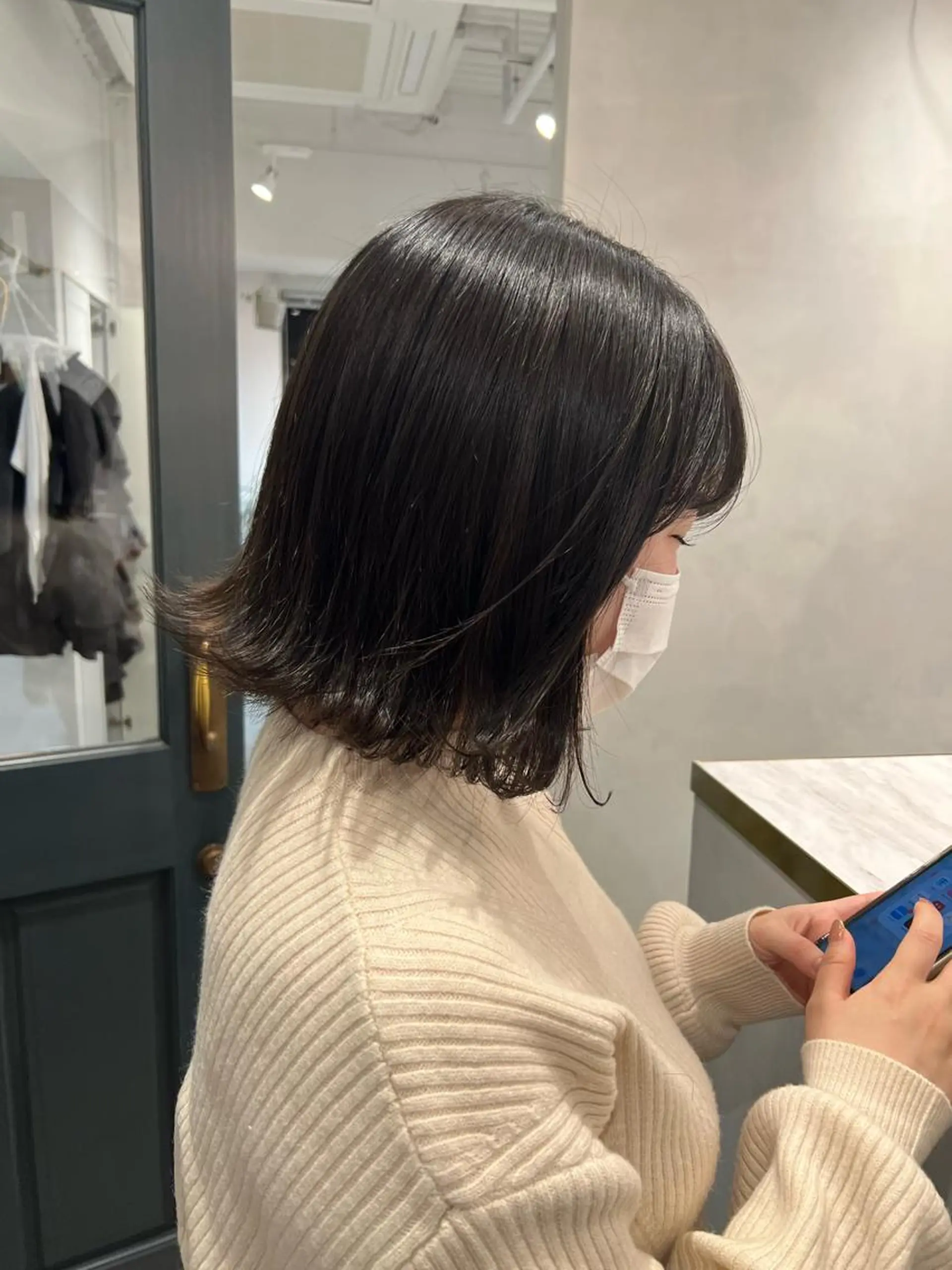 ミディアム カット ヘアカラー 上原 みちるのヘアスタイル