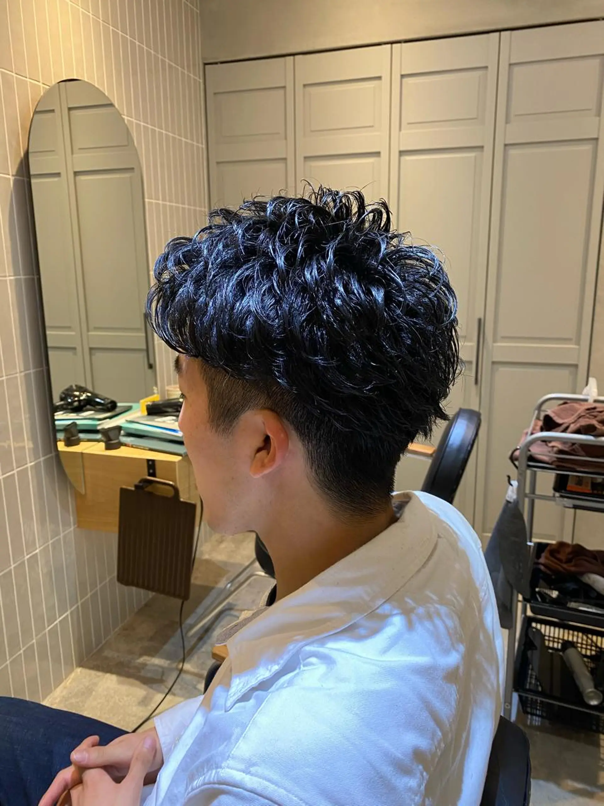 ショート パーマ メンズ Emerge 新宿東口店所属・堀山 佳奈のヘアスタイル