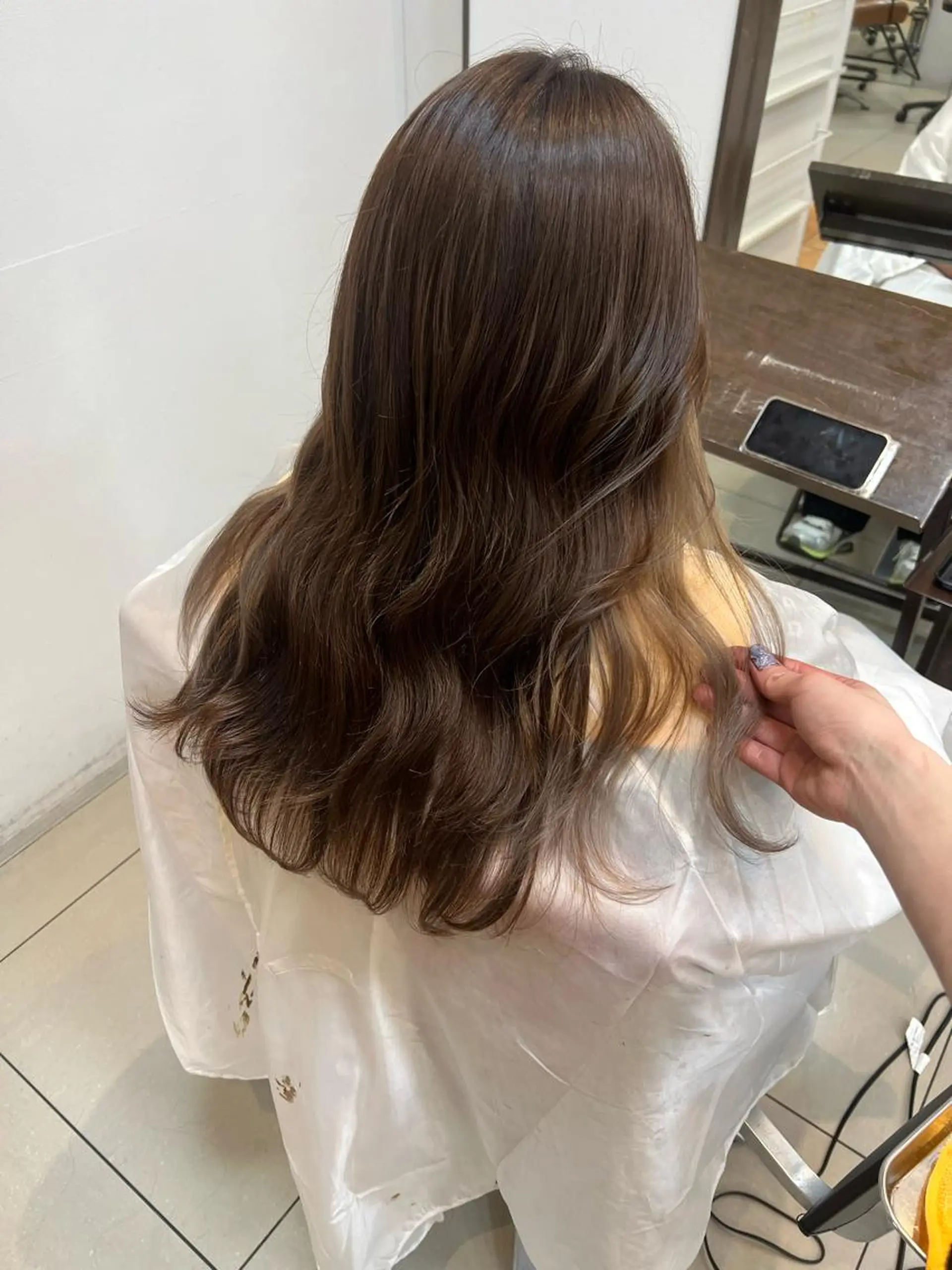 ロング カラー ブリーチ インナーカラー SOYONなんば店 ／韓国風のヘアスタイル