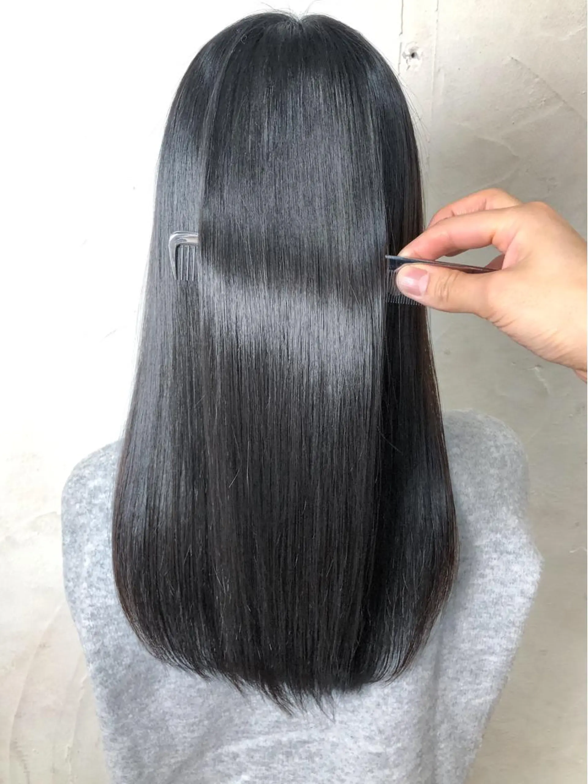ロング カット 縮毛矯正 トリートメント SALON　VILEGE所属・髪質改善・韓国 【代表】 HIDE.のヘアスタイル