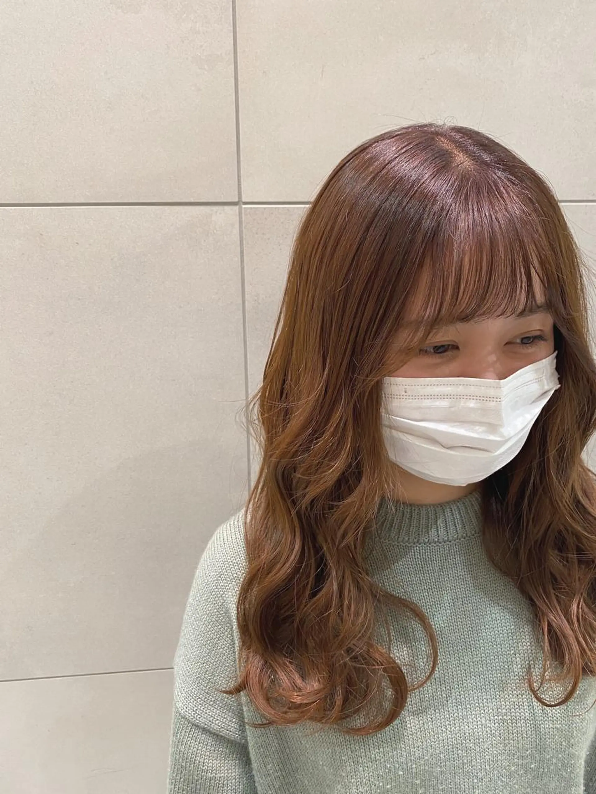 ロング カラー ベージュカラー 透明感カラー 天羅のヘアスタイル