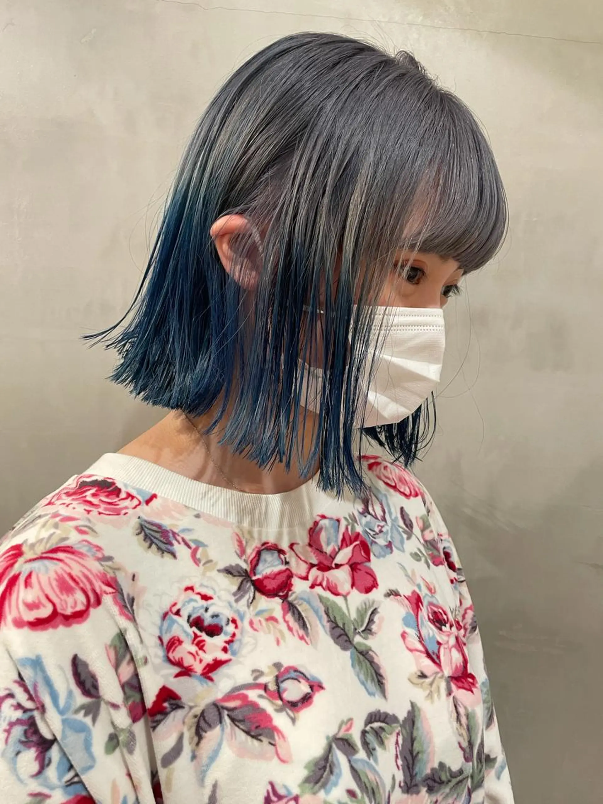 ミディアム カラー ヘアカラー トリートメント 優 作のヘアスタイル