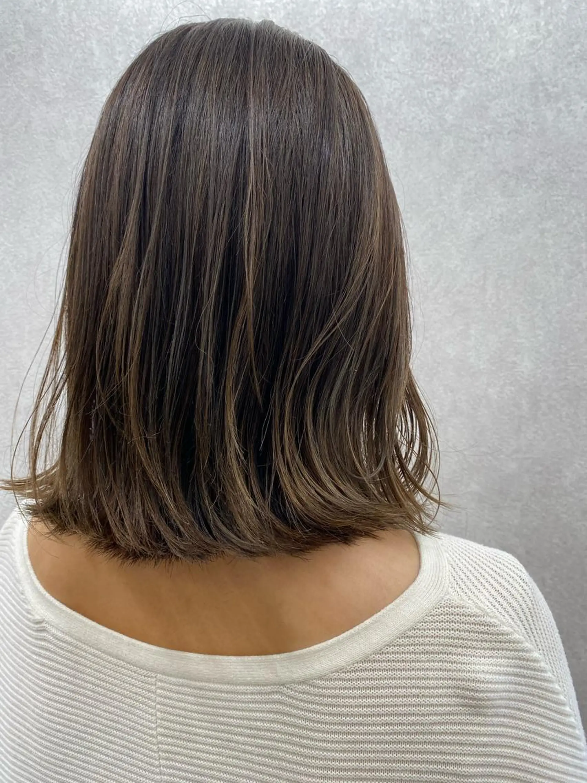 ミディアム カラー ヘアアレンジ カット ヘアカラー トリートメント Kawaguchi Arisaのヘアスタイル