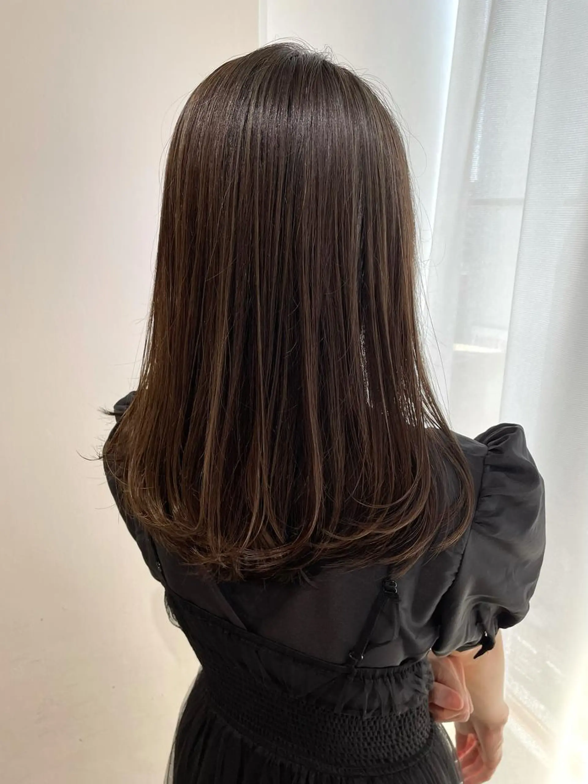 ミディアム カラー ブラウンカラー ハイライトカラー ハイライト レイヤーカット ローレイヤー カット ヘアカラー トリートメント 過去一の柔髪ヘア 🌿IVYjoureのヘアスタイル