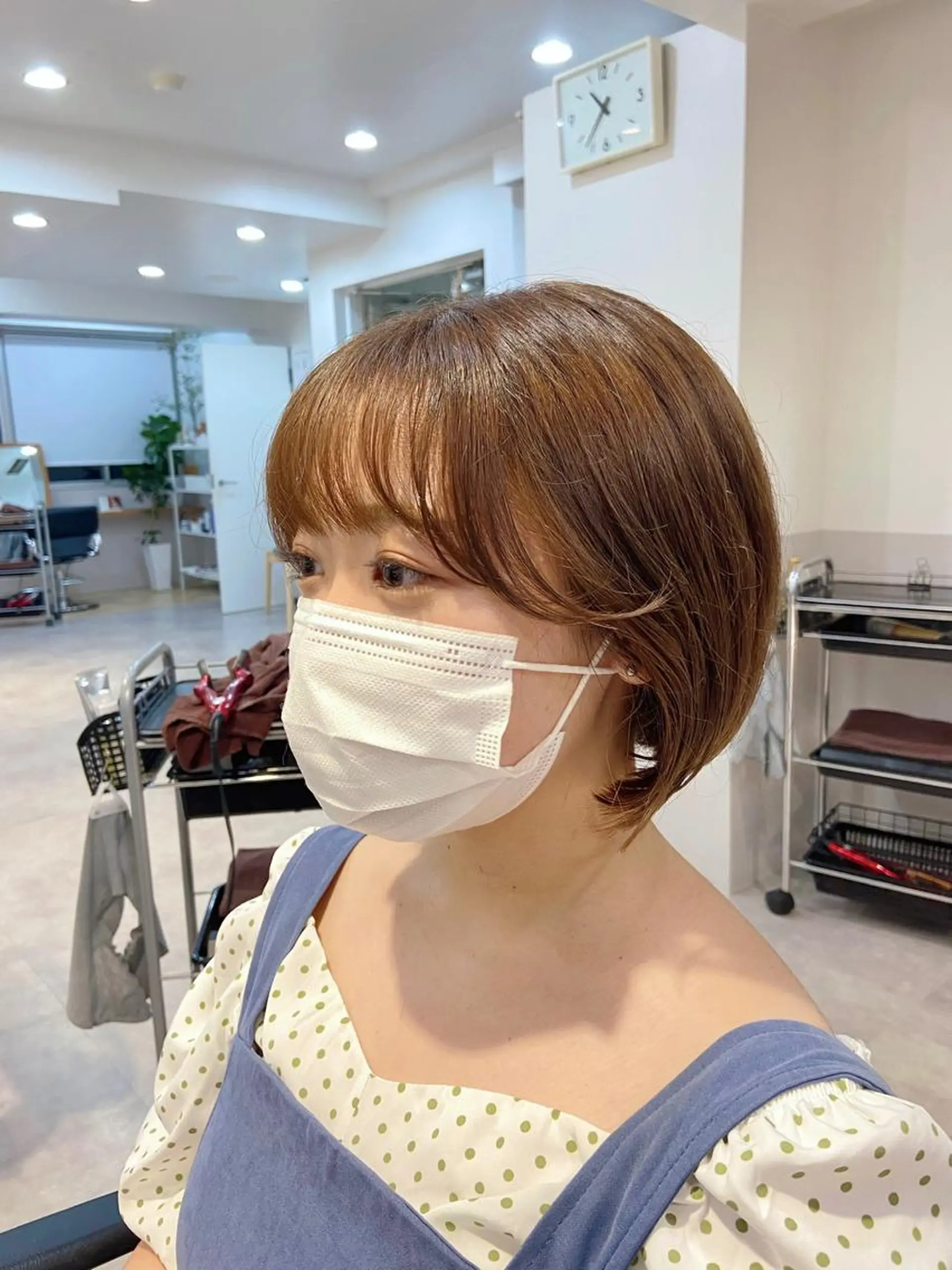 ショート カラー 山下夕月 ショート🫧ボブのヘアスタイル