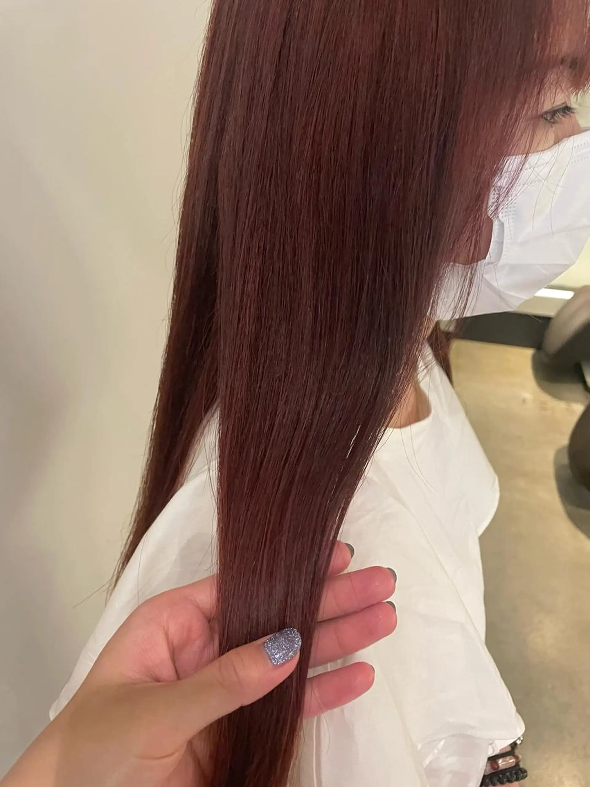 ロング カラー 透明感🫧暖色カラー 🍇佐藤愛里のヘアスタイル