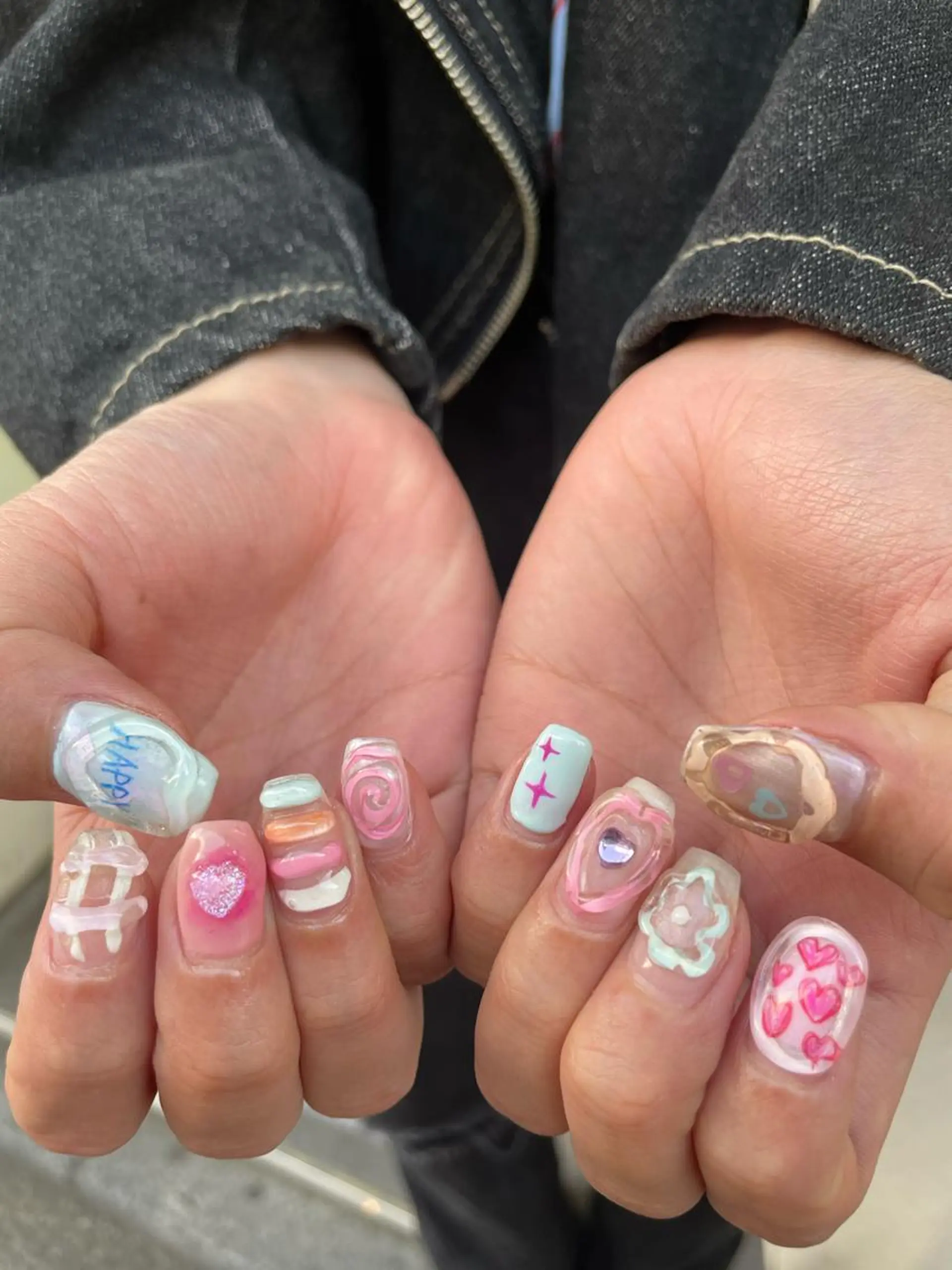 ネイル アートネイル ハンドネイル hair&nail ☯️アイリ☯️のネイルデザイン