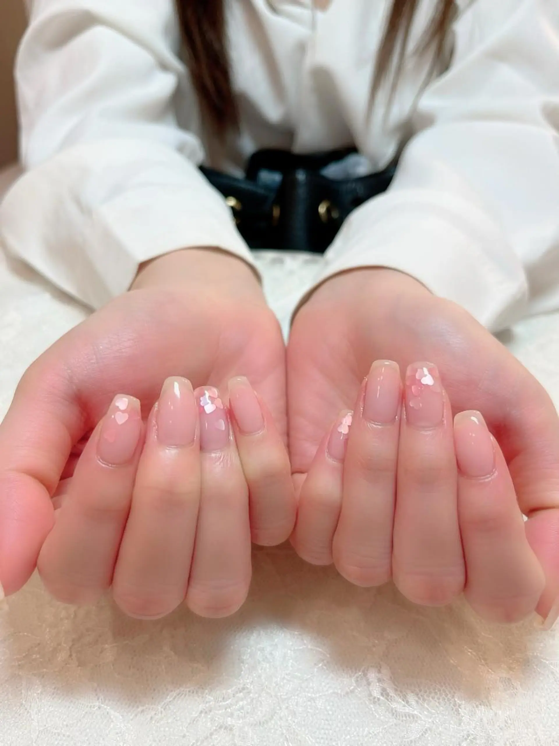 ネイル ハート ハンドネイル aoinail所属・aoi nailのネイルデザイン