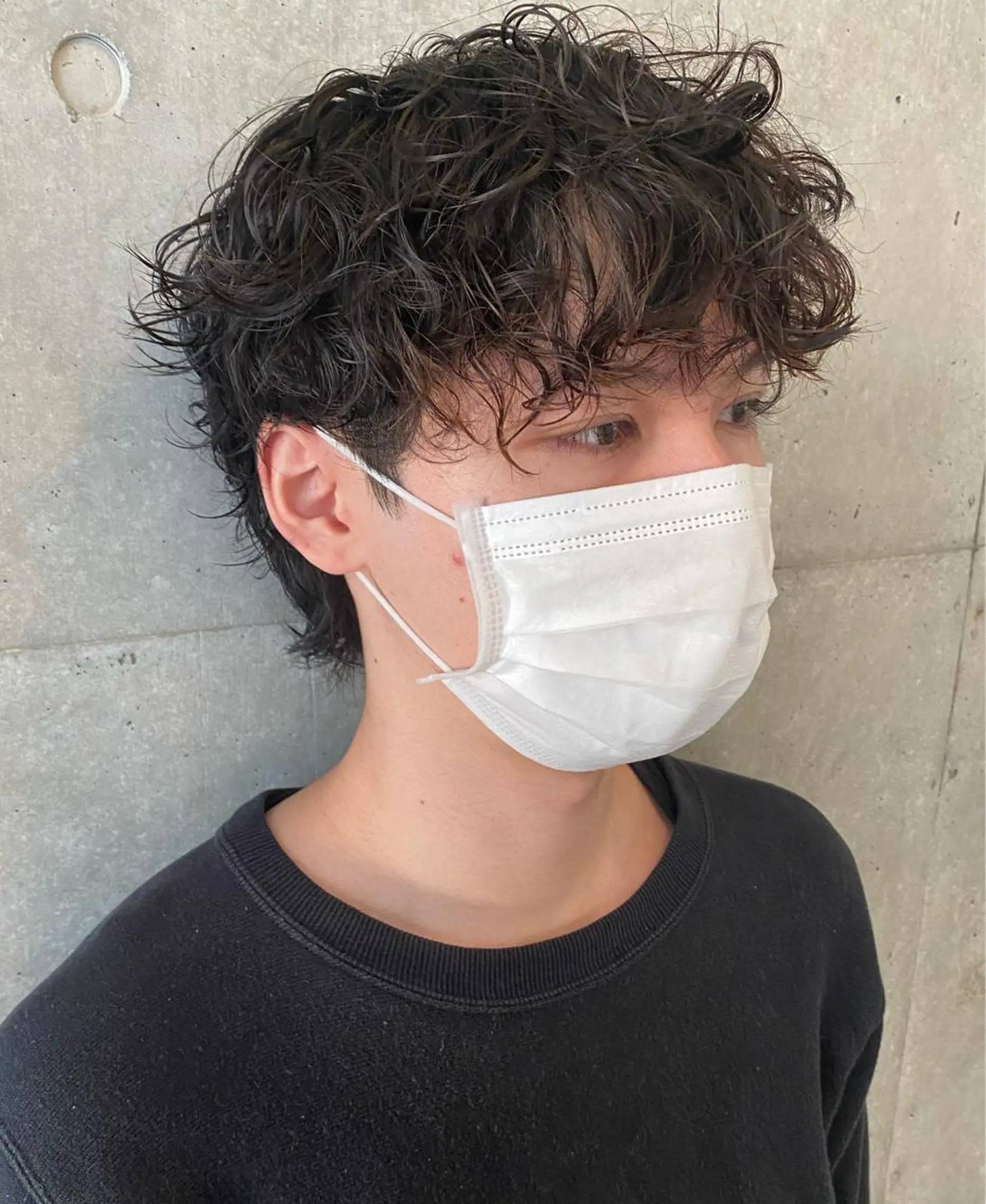 メンズ メンズパーマ パーマ Yahiko ハイトーンのヘアスタイル