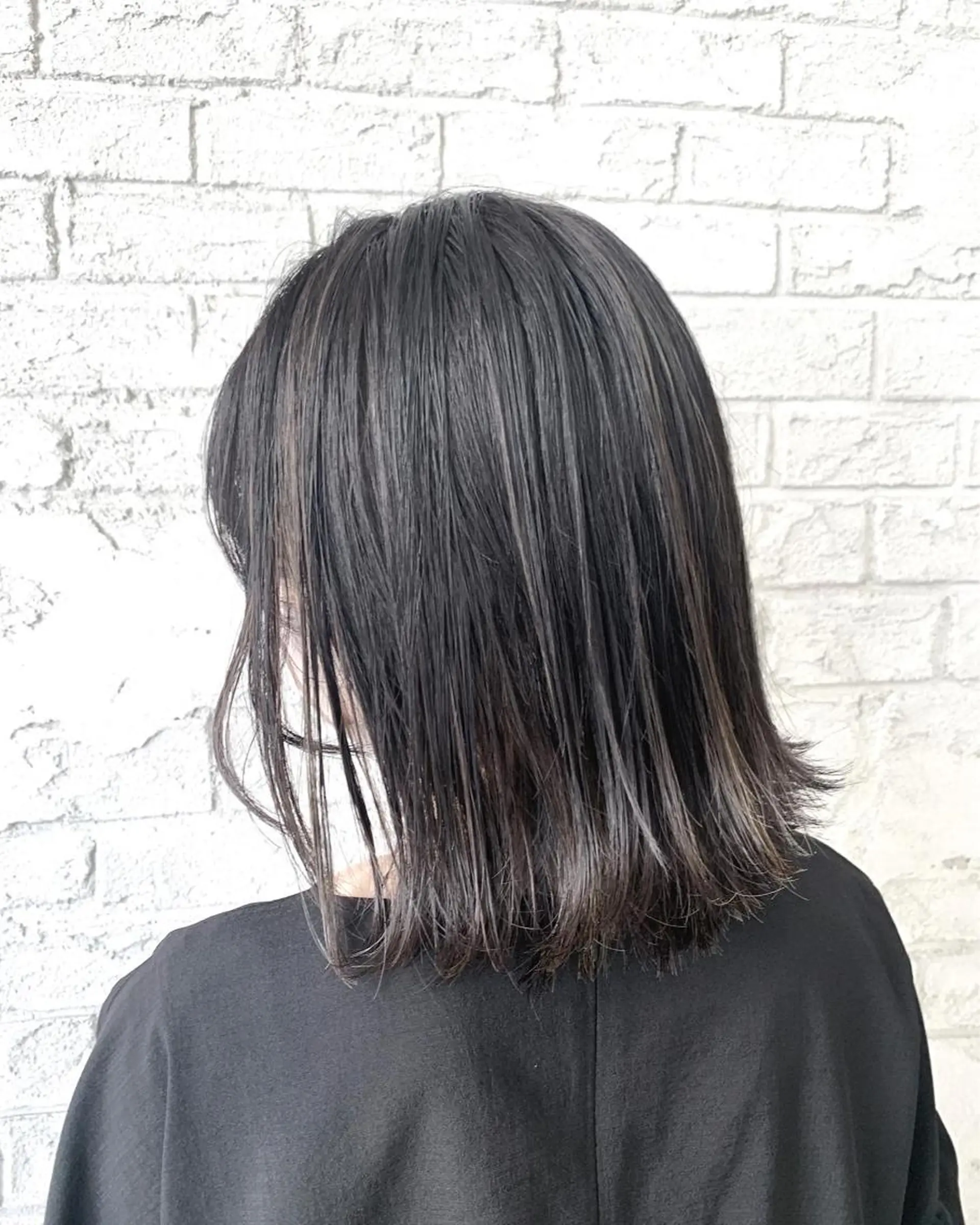ミディアム カラー グレージュ ハイライトカラー ハイライト ハイライトカラー＆ ダブルカラー　田口のヘアスタイル