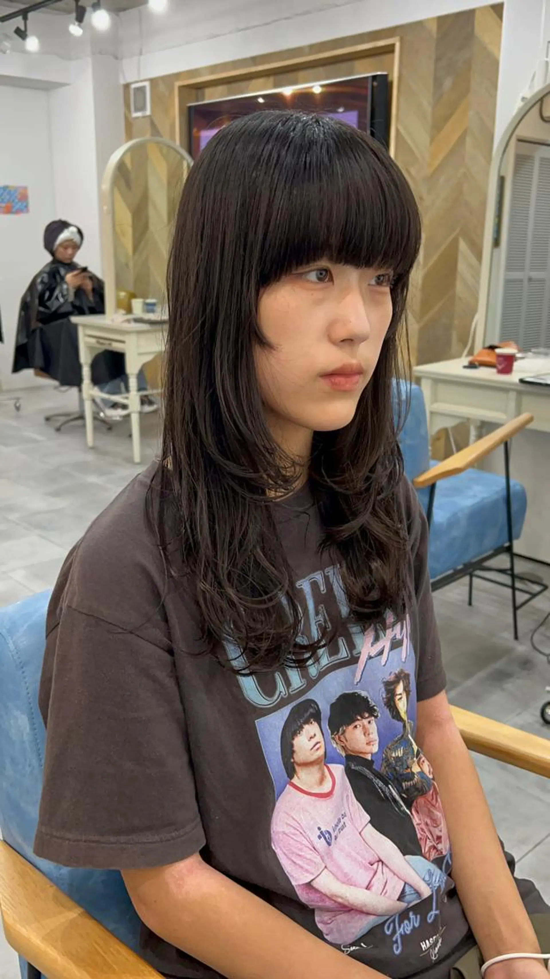 セミロング ウルフカット SHIAN立川 及川望のヘアスタイル
