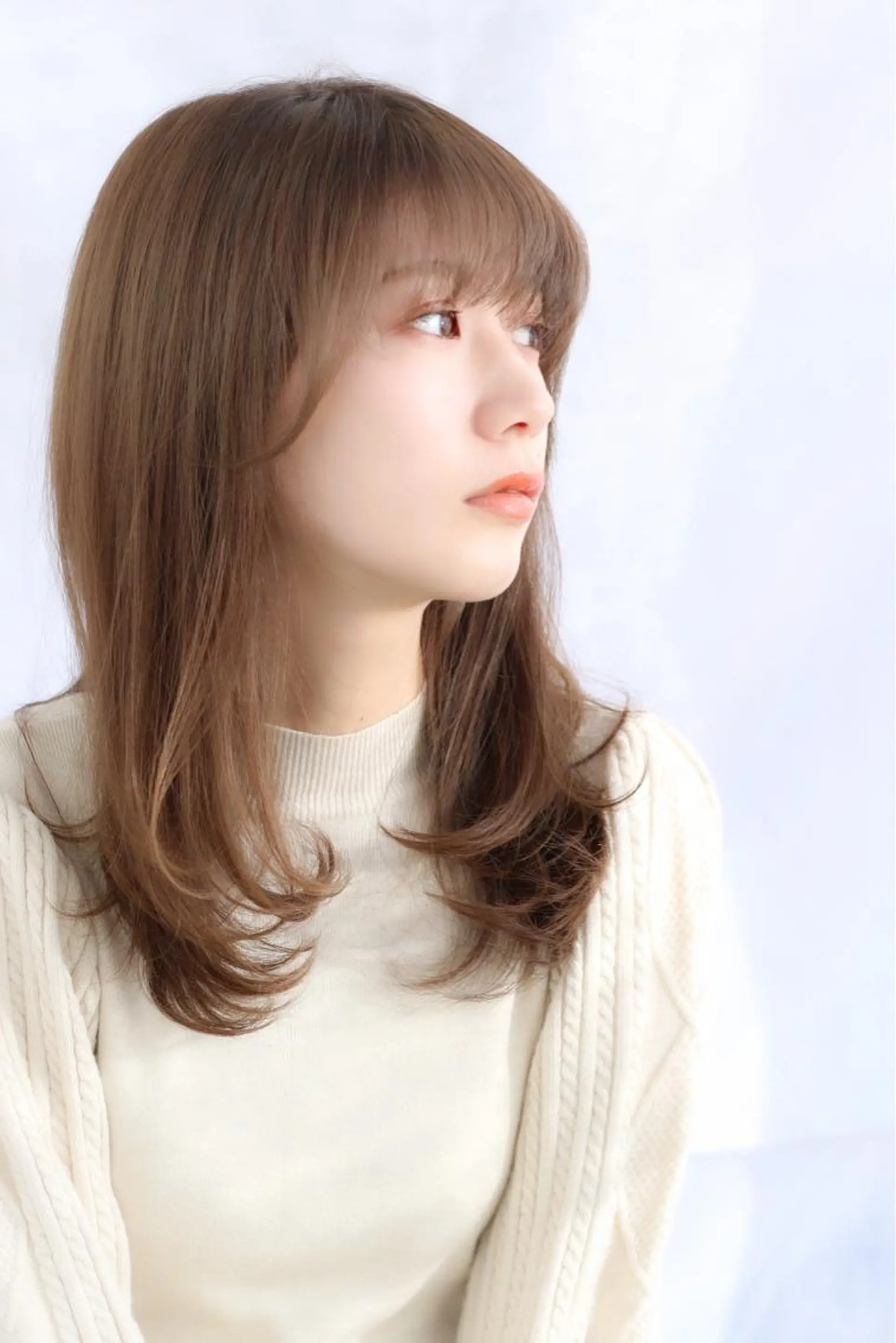 セミロング 髪質改善 似合わせカット 酸性ストレート 今井［透明感カラー 表参道/髪質改善］のヘアスタイル