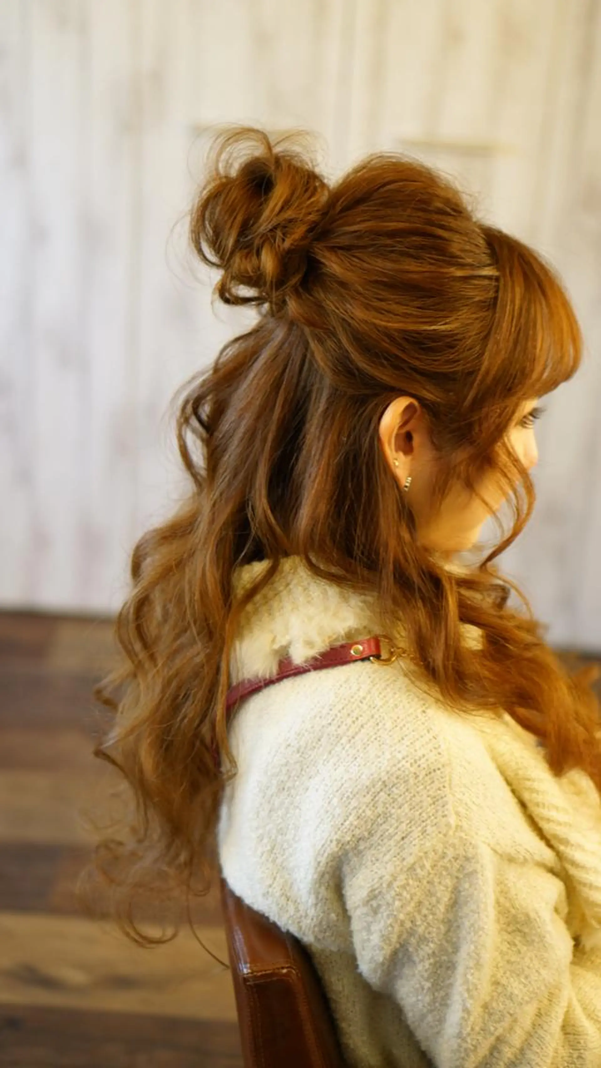 ロング ヘアアレンジ お団子ヘア hair make  Lucciのヘアスタイル