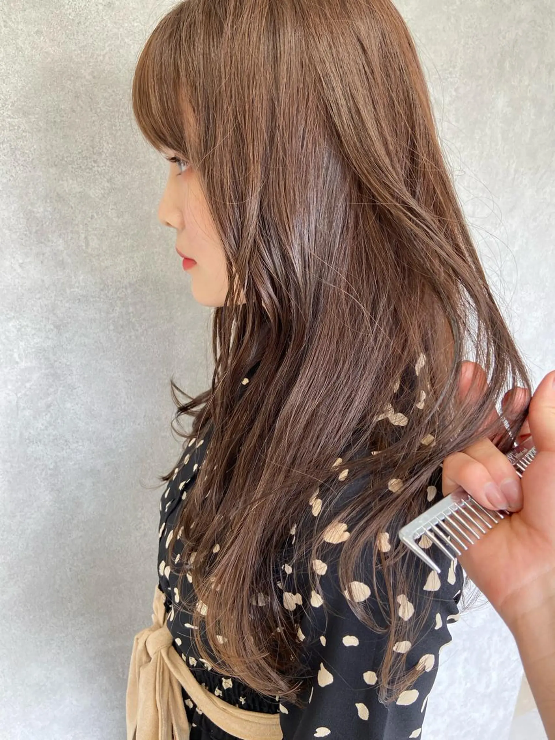 セミロング カラー カット ヘアカラー トリートメント TECHRISE刈谷所属・田中 大貴のヘアスタイル