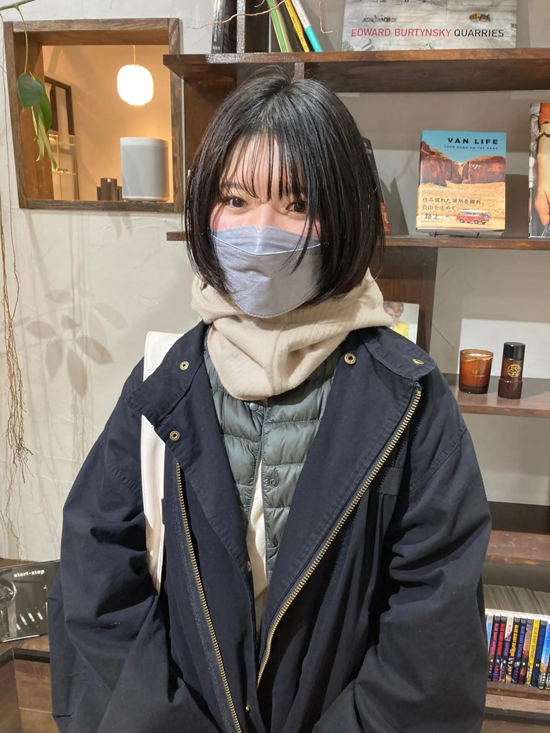 ショート 顔まわりレイヤー レイヤーカット カット 縮毛矯正 金田 夏野のヘアスタイル