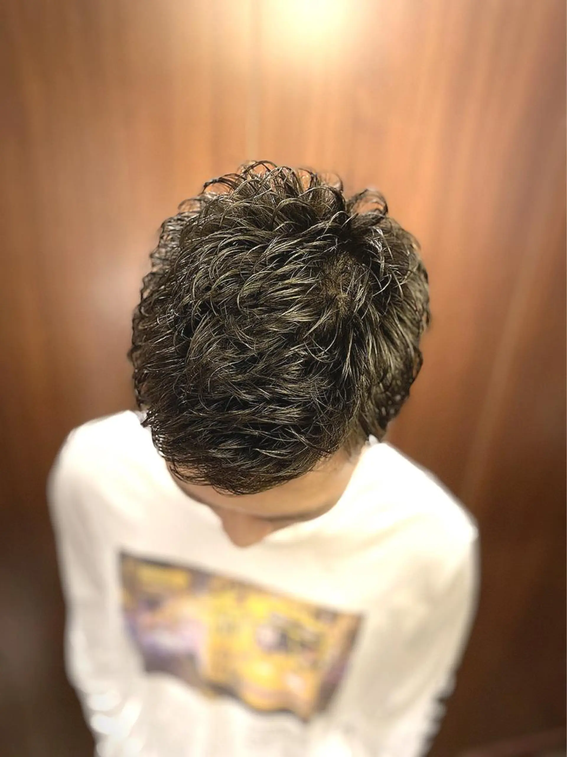 ショート パーマ メンズ 山田 哲平のヘアスタイル