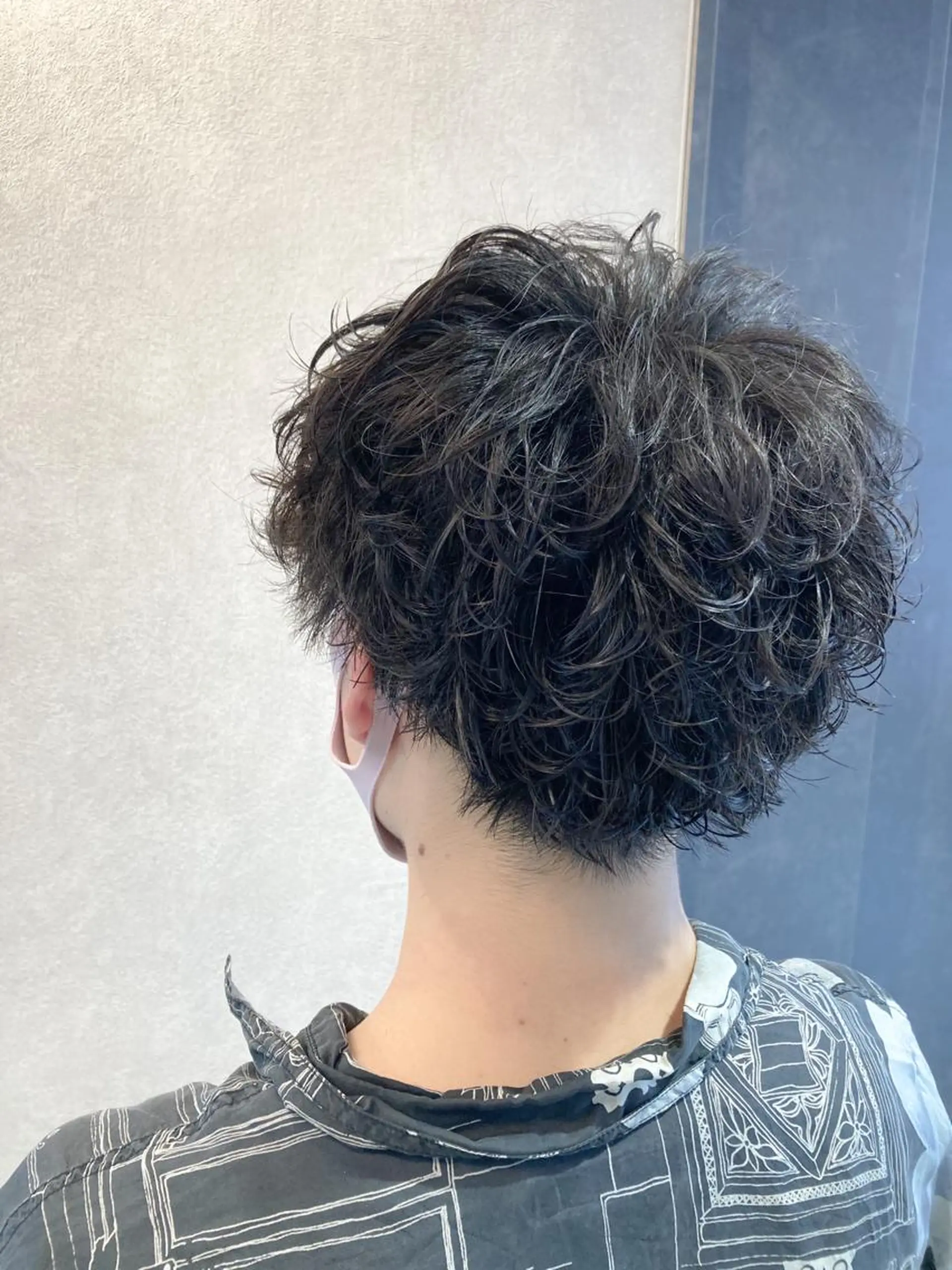 ショート メンズ カット パーマ 宮下 弦也のヘアスタイル