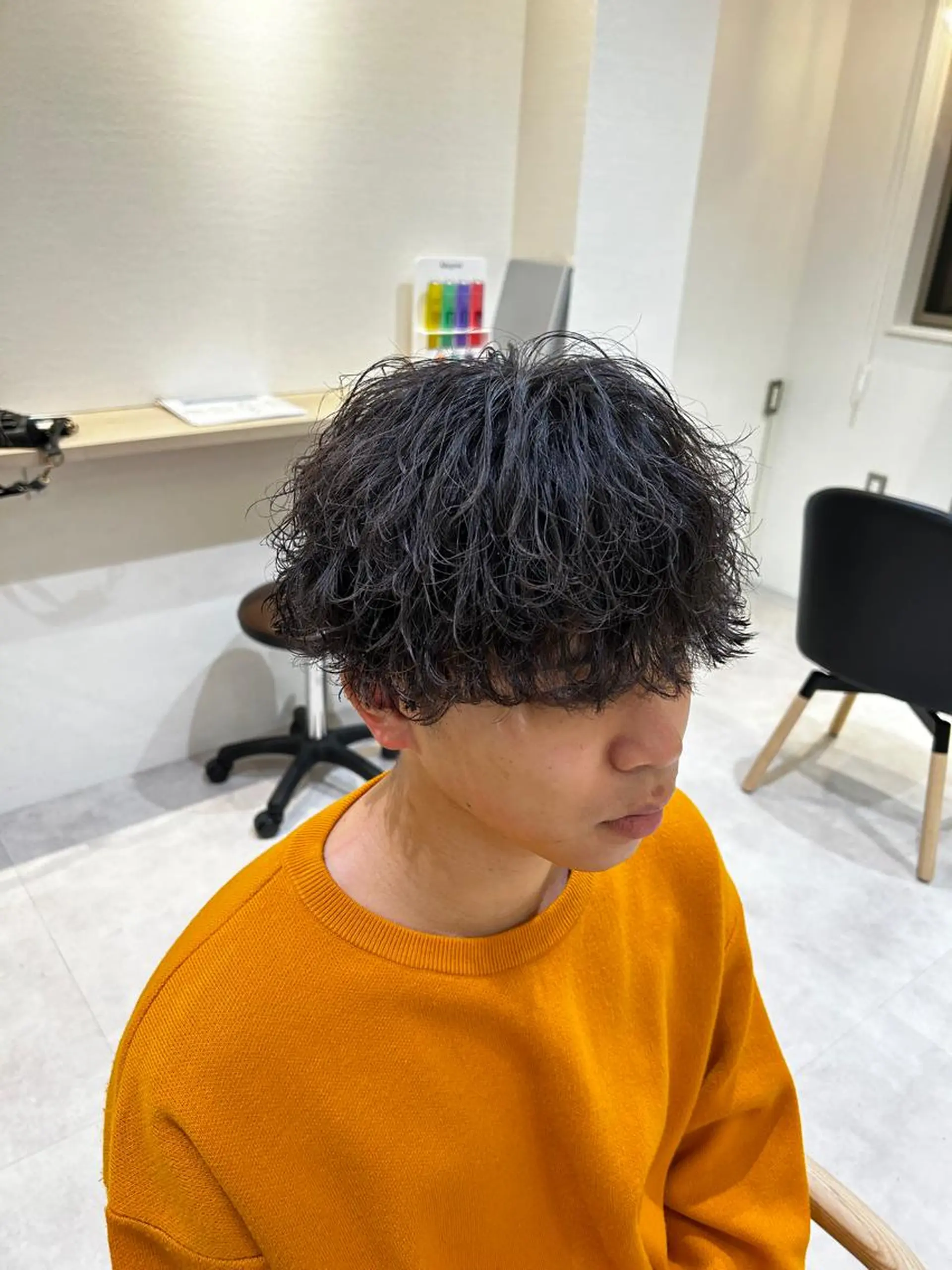 ショート パーマ メンズ メンズパーマ 波巻きパーマ AI TOKYO  横浜店所属・メンズ支持数No.1 👑リュウ👑のヘアスタイル