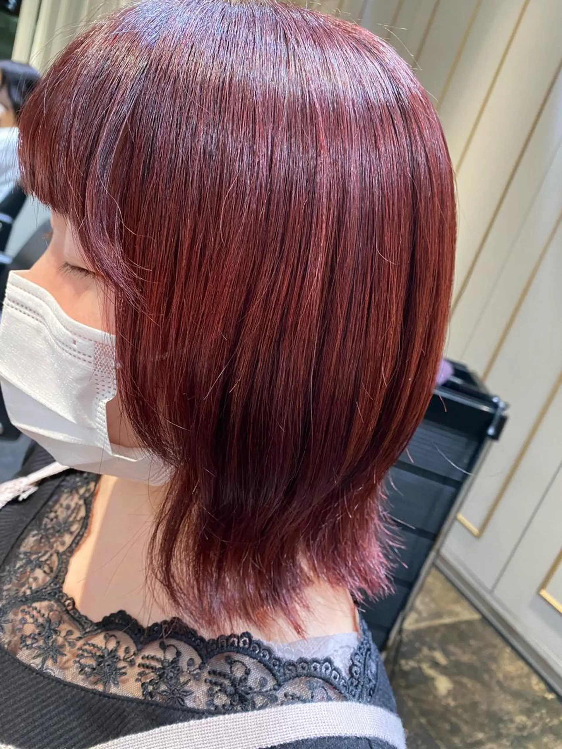 ミディアム カット ヘアカラー トリートメント 美髪×髪質改善 🖤Yukineのヘアスタイル