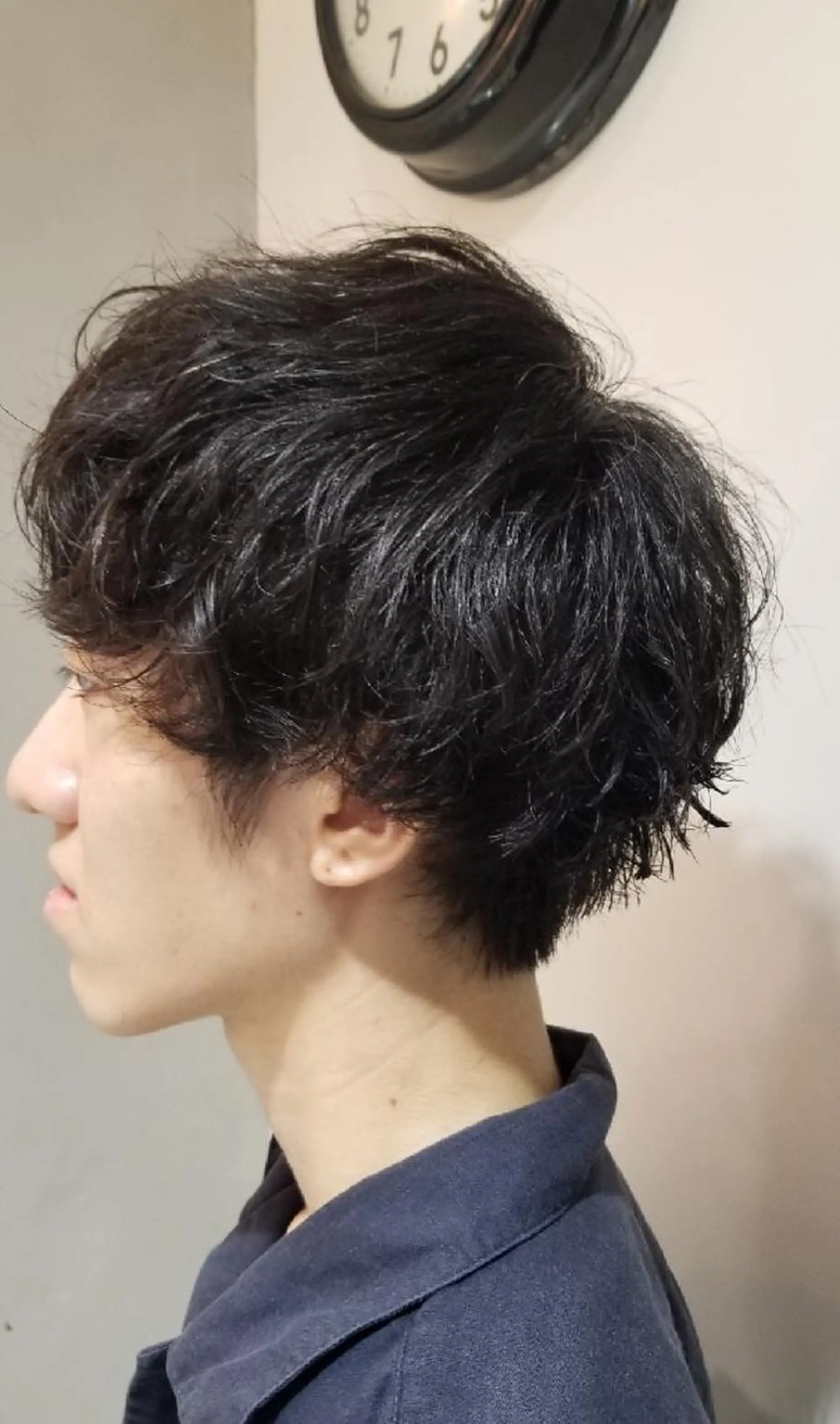 メンズ マッシュ カット パーマ 🔴赤み消し/ 艶カラー落合　優🔴のヘアスタイル
