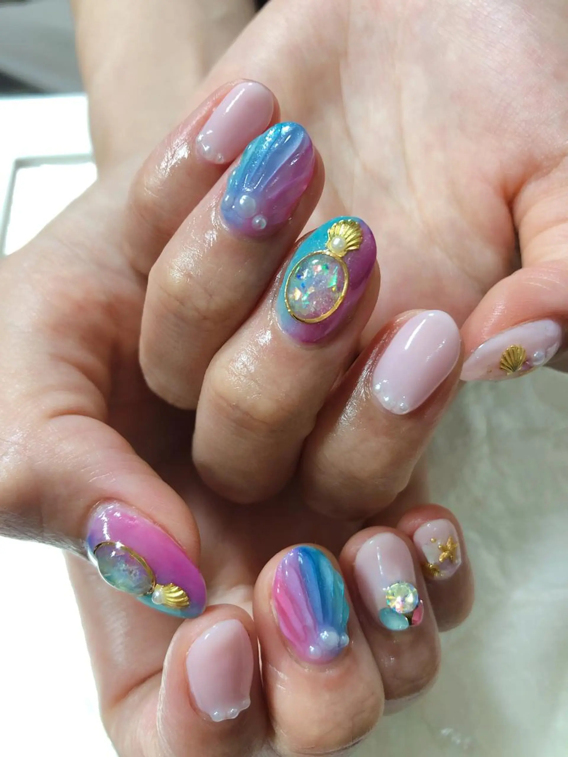 ネイル 夏ネイル kiki nail 二子玉川のネイルデザイン