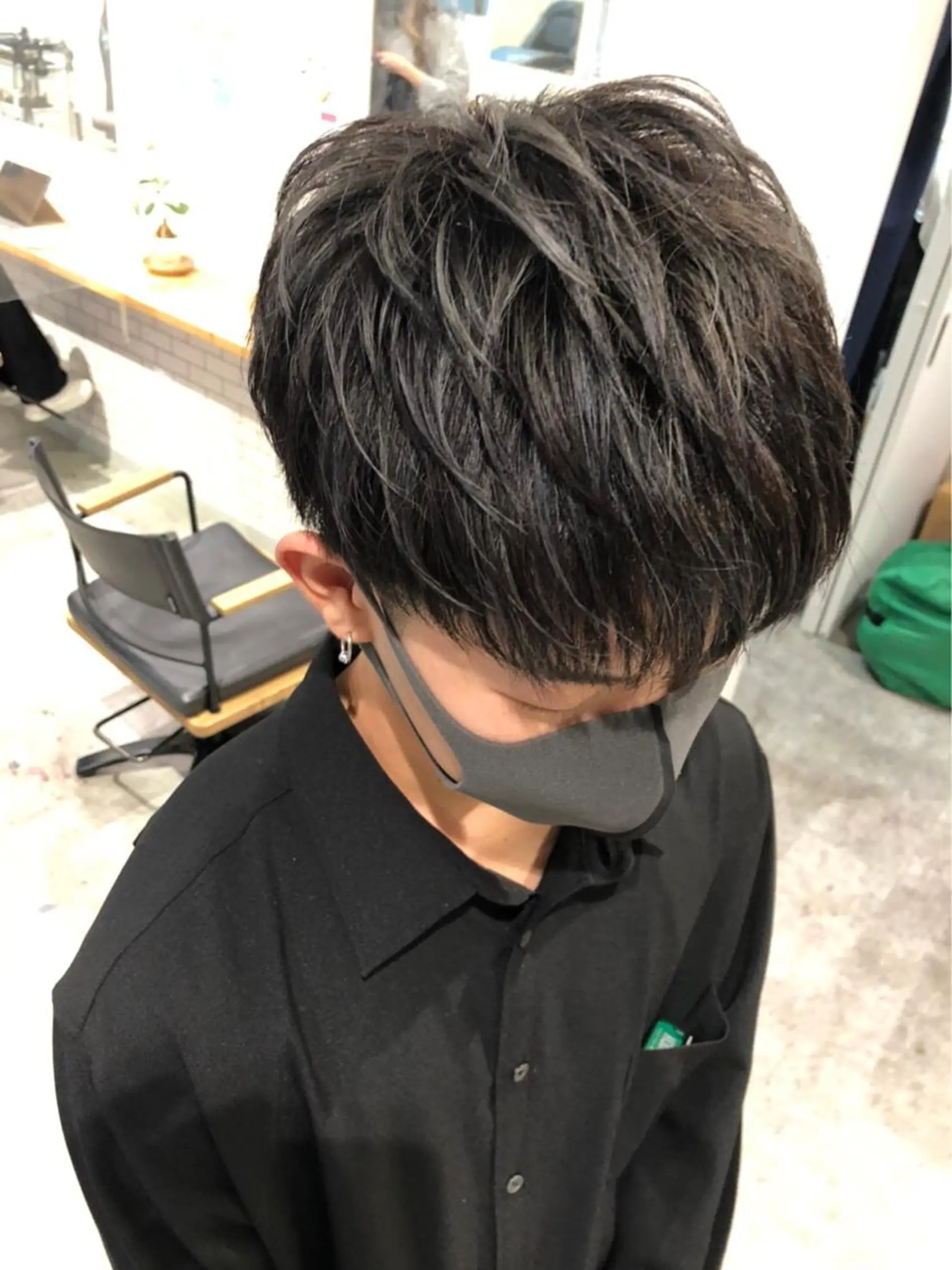ショート カラー メッシュ 京都美容師 塩のヘアスタイル