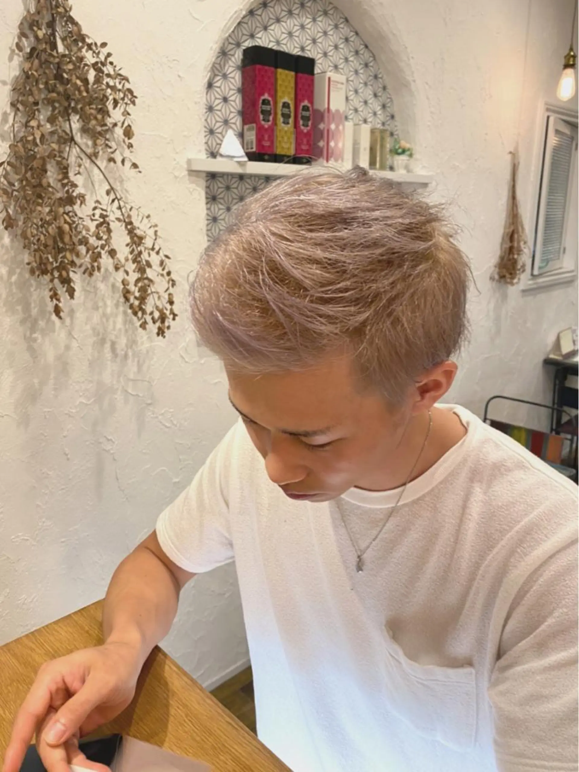 ショート カラー メンズ 美容室 ソンリエのヘアスタイル