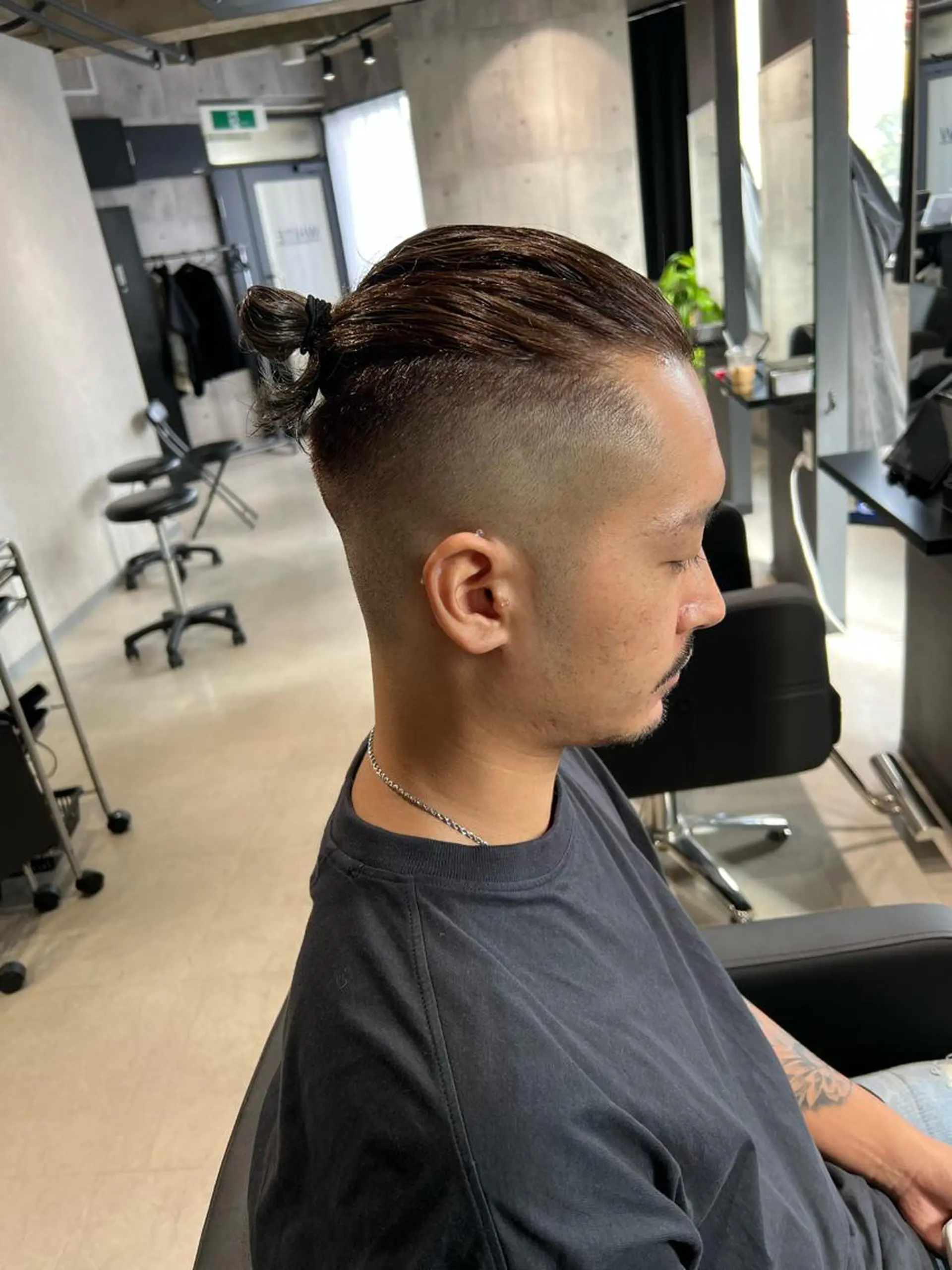 ショート カラー パーマ ヘアアレンジ メンズ マンバンヘア 髪質改善_WHITE RYUSUKEのヘアスタイル