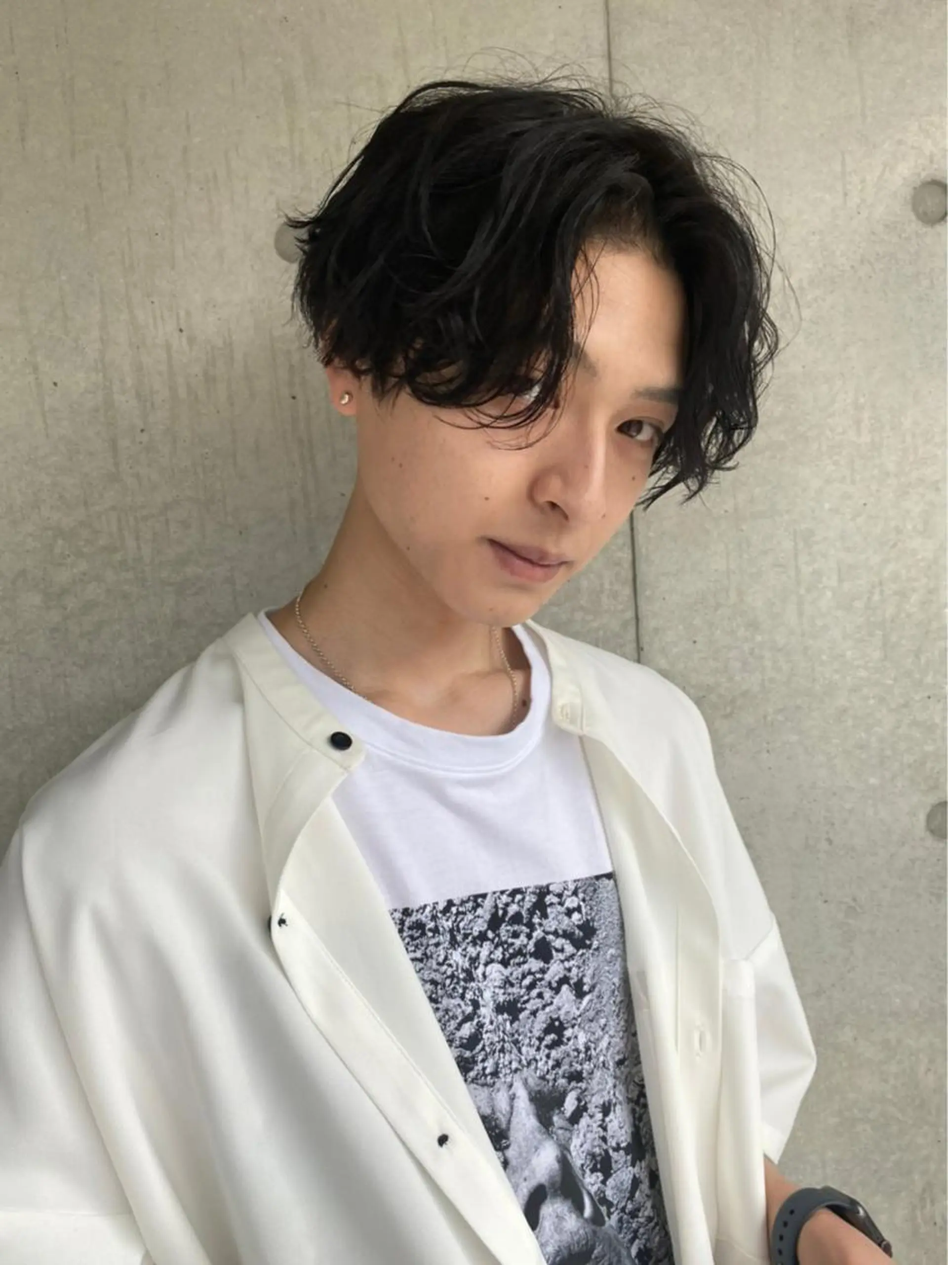 ショート カラー パーマ メンズ 新世代パーマ⚡️ の達人トモ⚡️のヘアスタイル