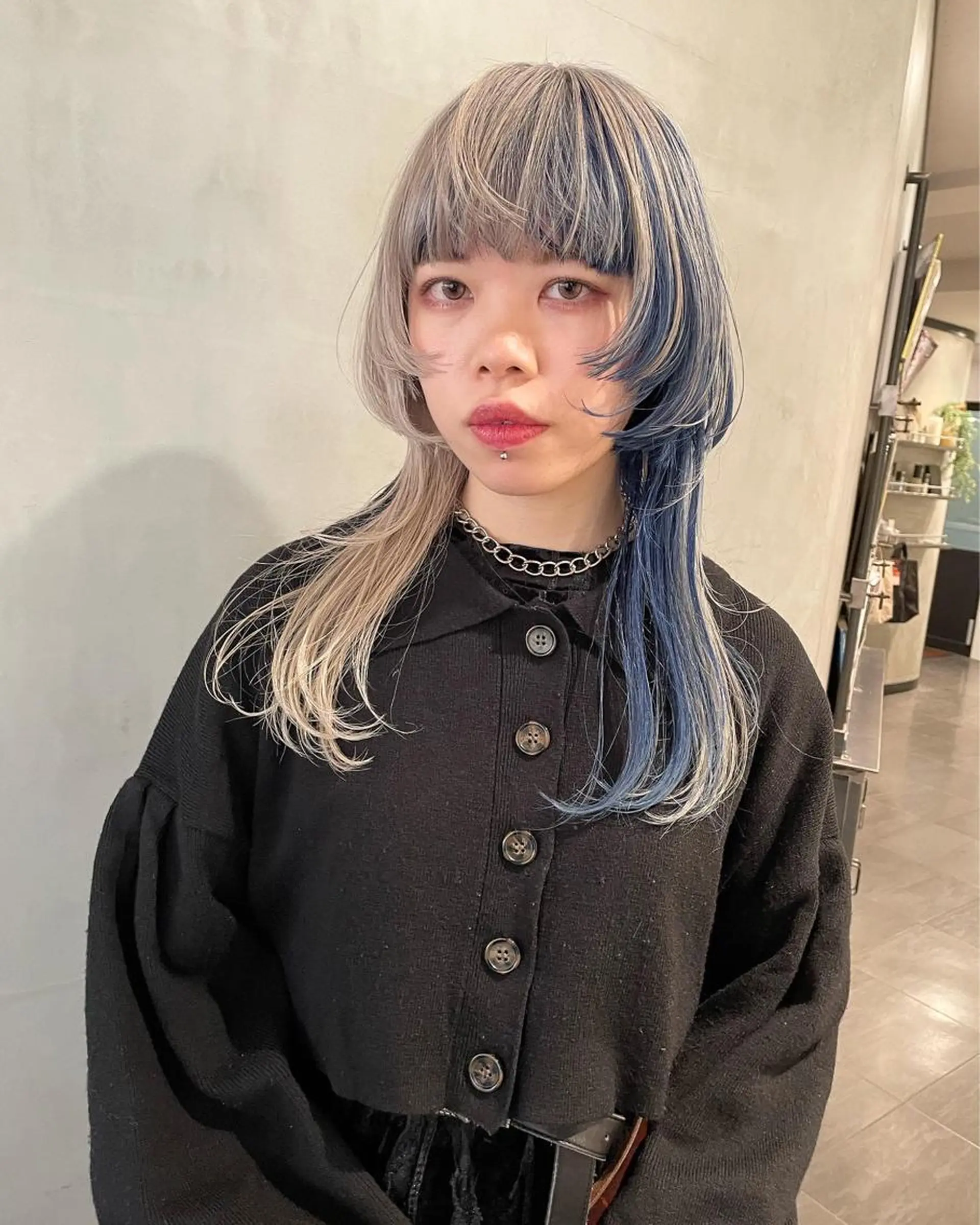 セミロング カラー ヘアカラー トリートメント 優 作のヘアスタイル