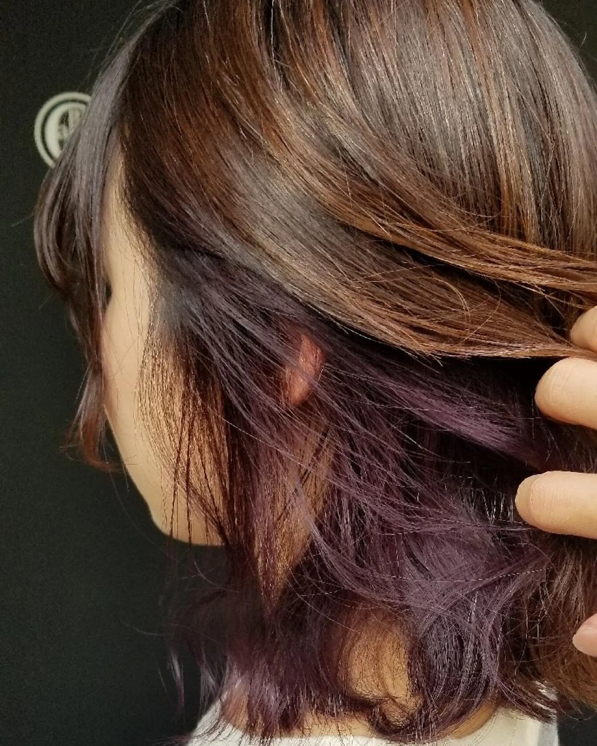 ミディアム カラー インナーカラー 🔴赤み消し/ 艶カラー落合　優🔴のヘアスタイル