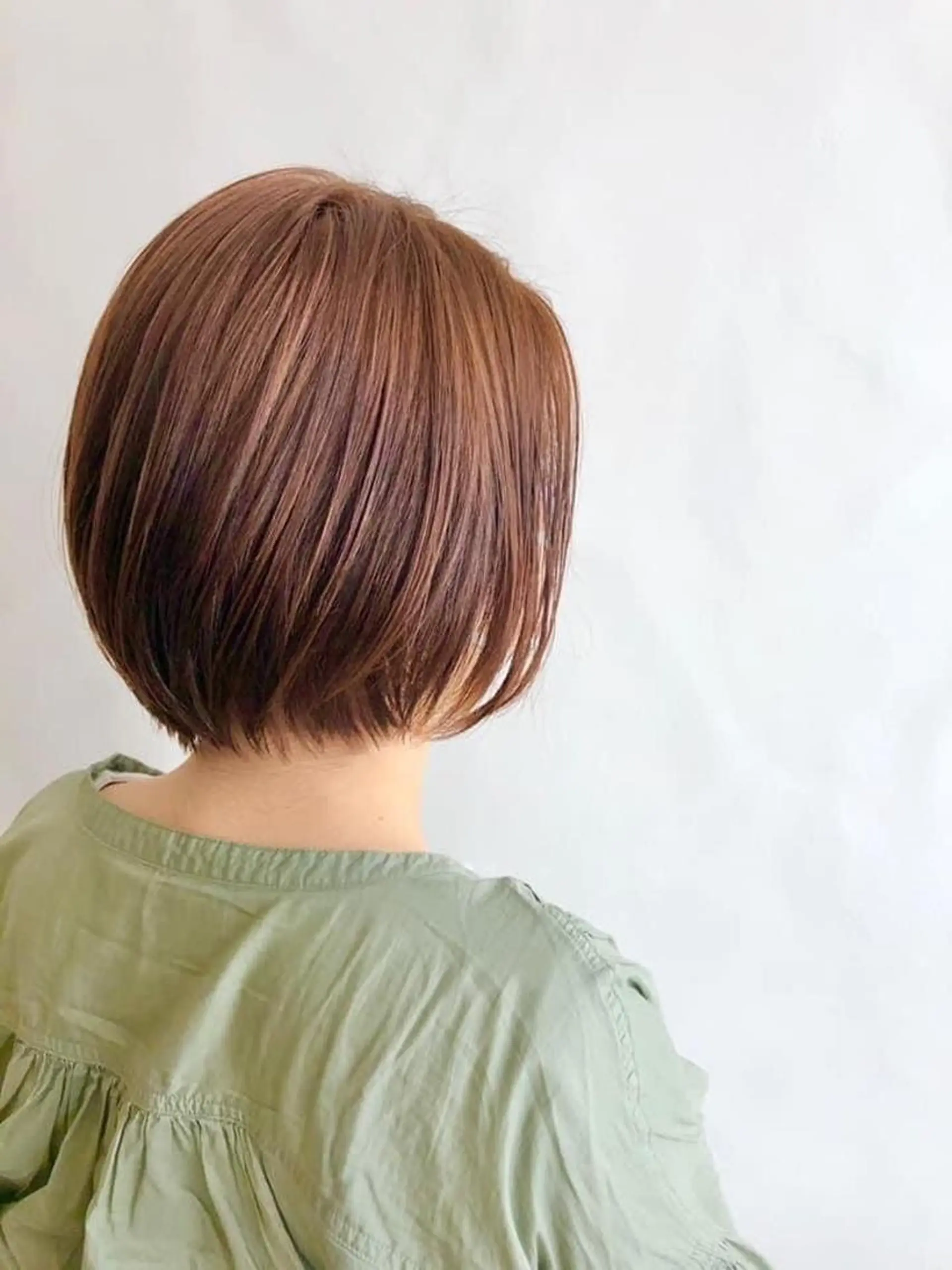 ショート カラー ショートボブ ベージュカラー オレンジ オレンジベージュ ボブ Birth Day 姫野直美のヘアスタイル