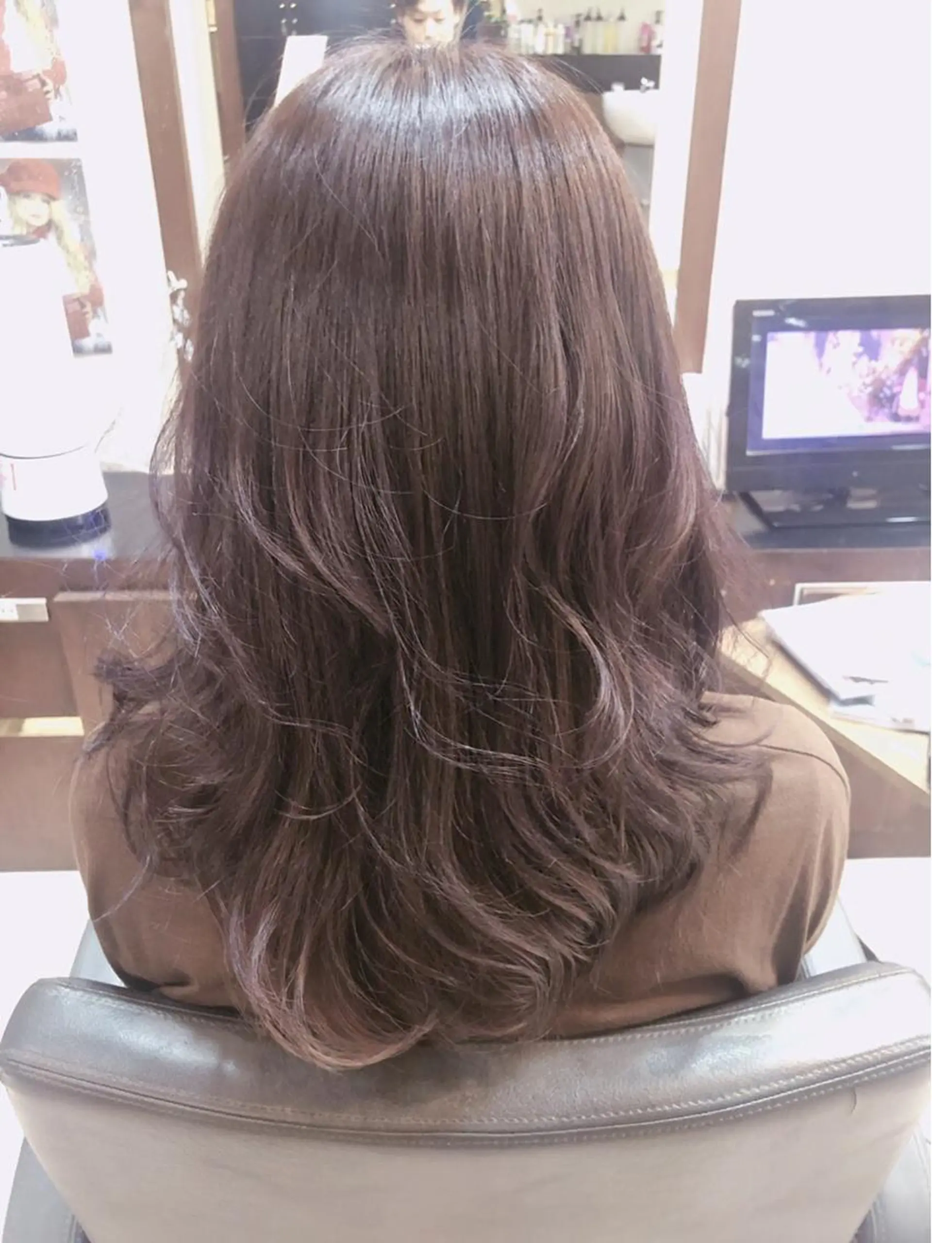 ロング カラー ベージュカラー バイオレットカラー カット ヘアカラー トリートメント ❣️モードケイズ塚口 和田一将のヘアスタイル