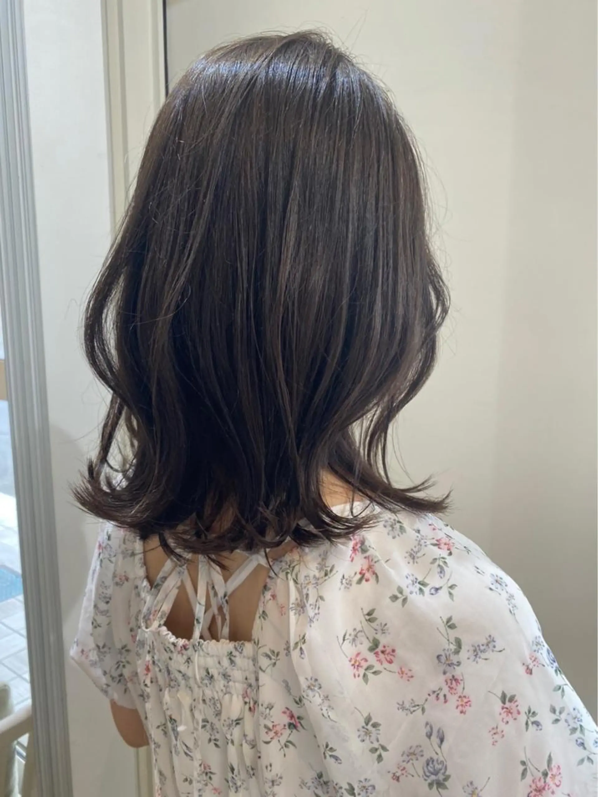 セミロング カラー macaron郡山 橋本洋志のヘアスタイル
