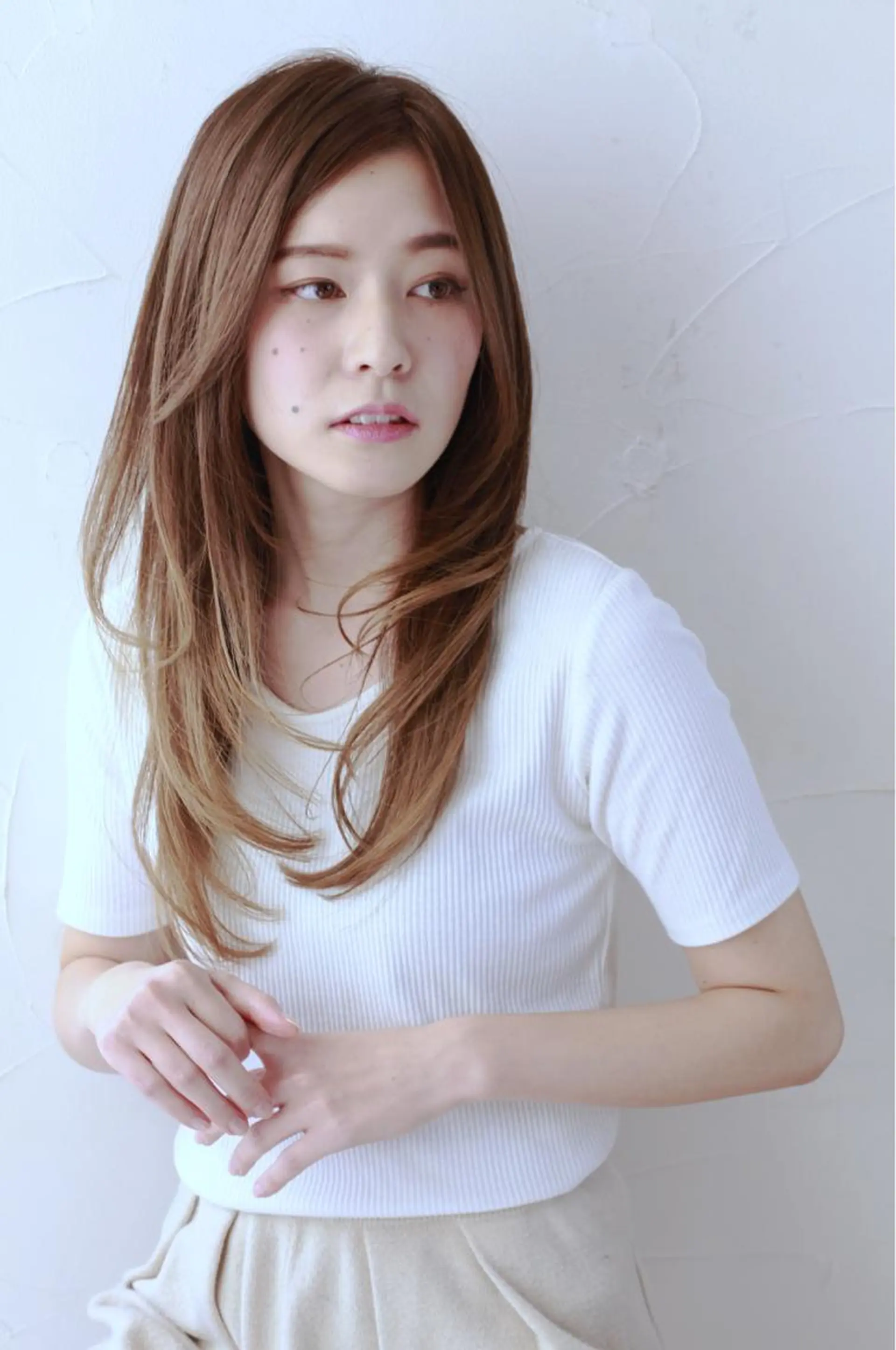セミロング カット 縮毛矯正 トリートメント 四ッ家 裕【店長】のヘアスタイル