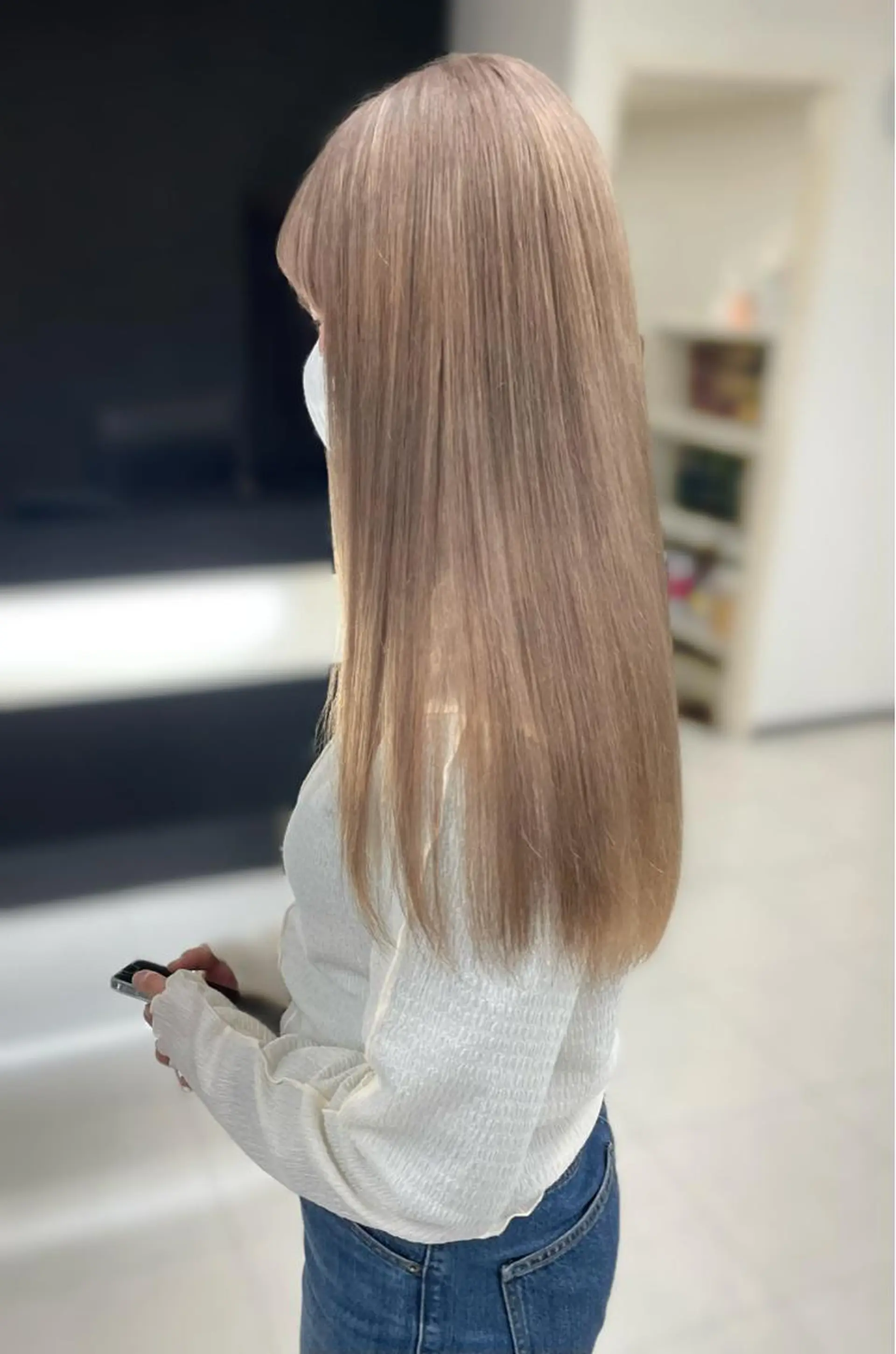 ロング カラー シールエクステ ブリーチ ケアブリーチ ダブルカラー ハイトーンカラー ブリーチエクステ 🎩カズキ🎩のヘアスタイル