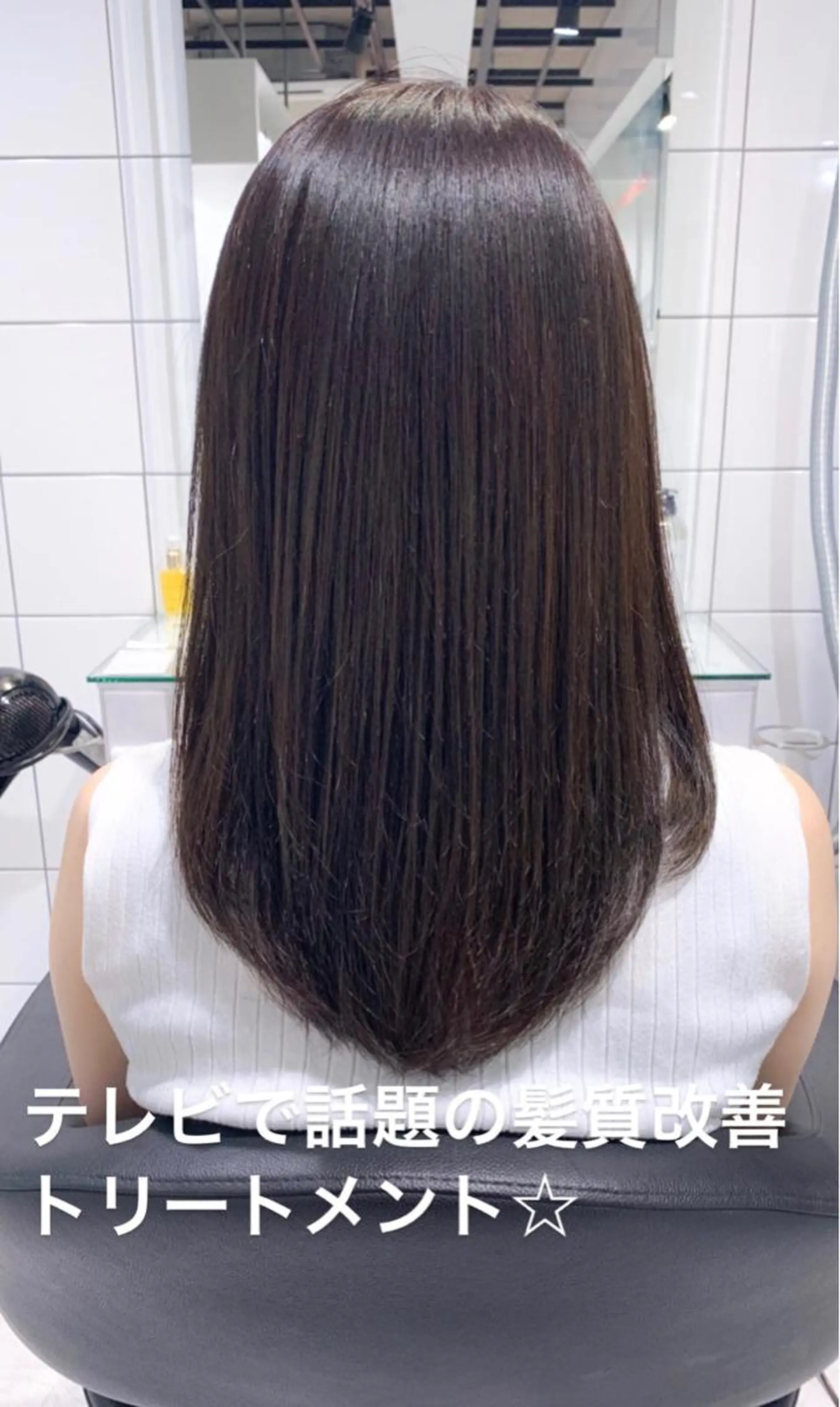 セミロング カラー パーマ 髪質改善 トリートメント ヘアカラー トリートメント 大人かわいい💍🤍 ボブ/ショートボブのヘアスタイル