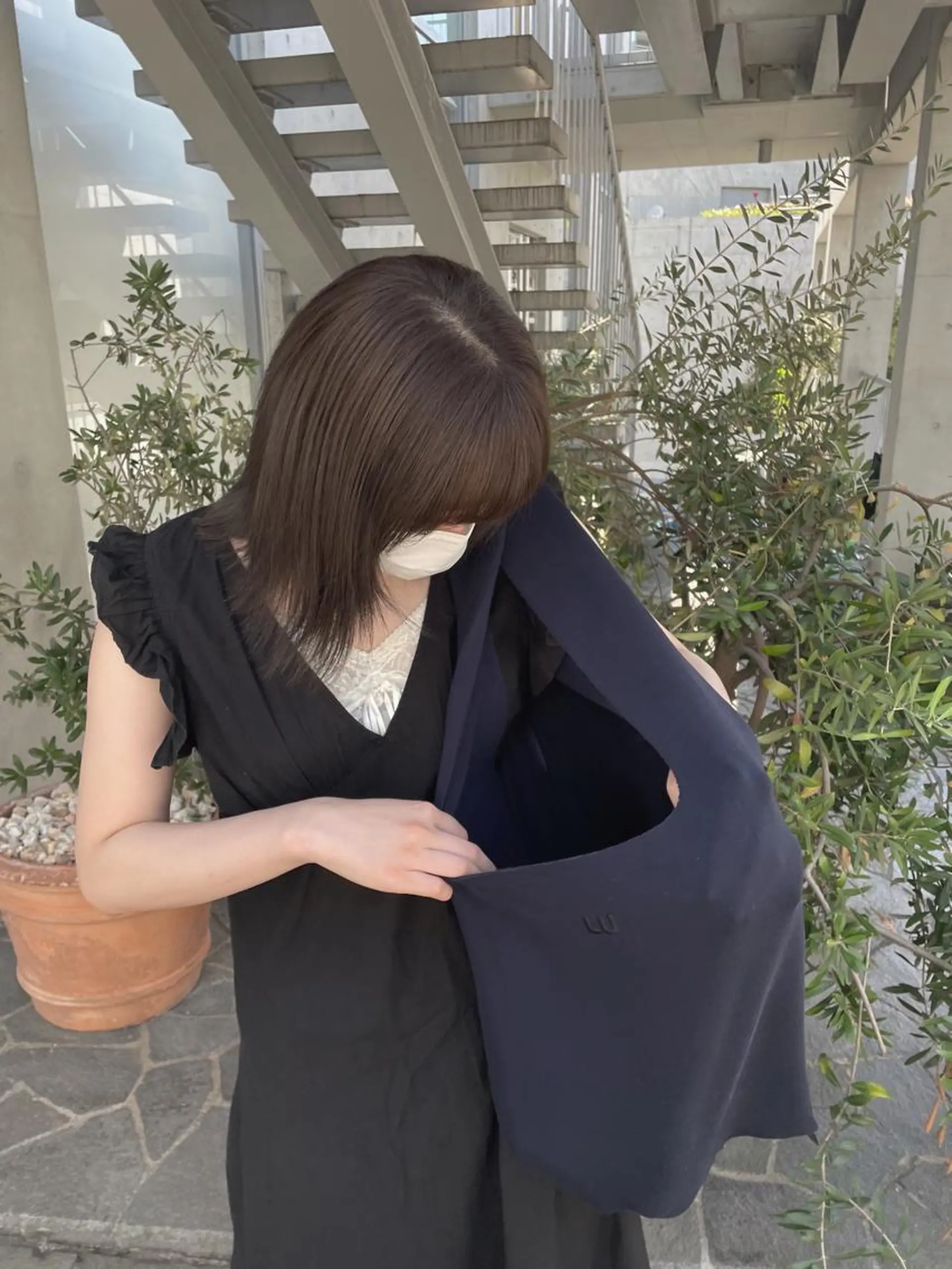 ミディアム カラー 透明感カラー パープルカラー カット ヘアカラー トリートメント レイヤーカット🎀 kanaのヘアスタイル