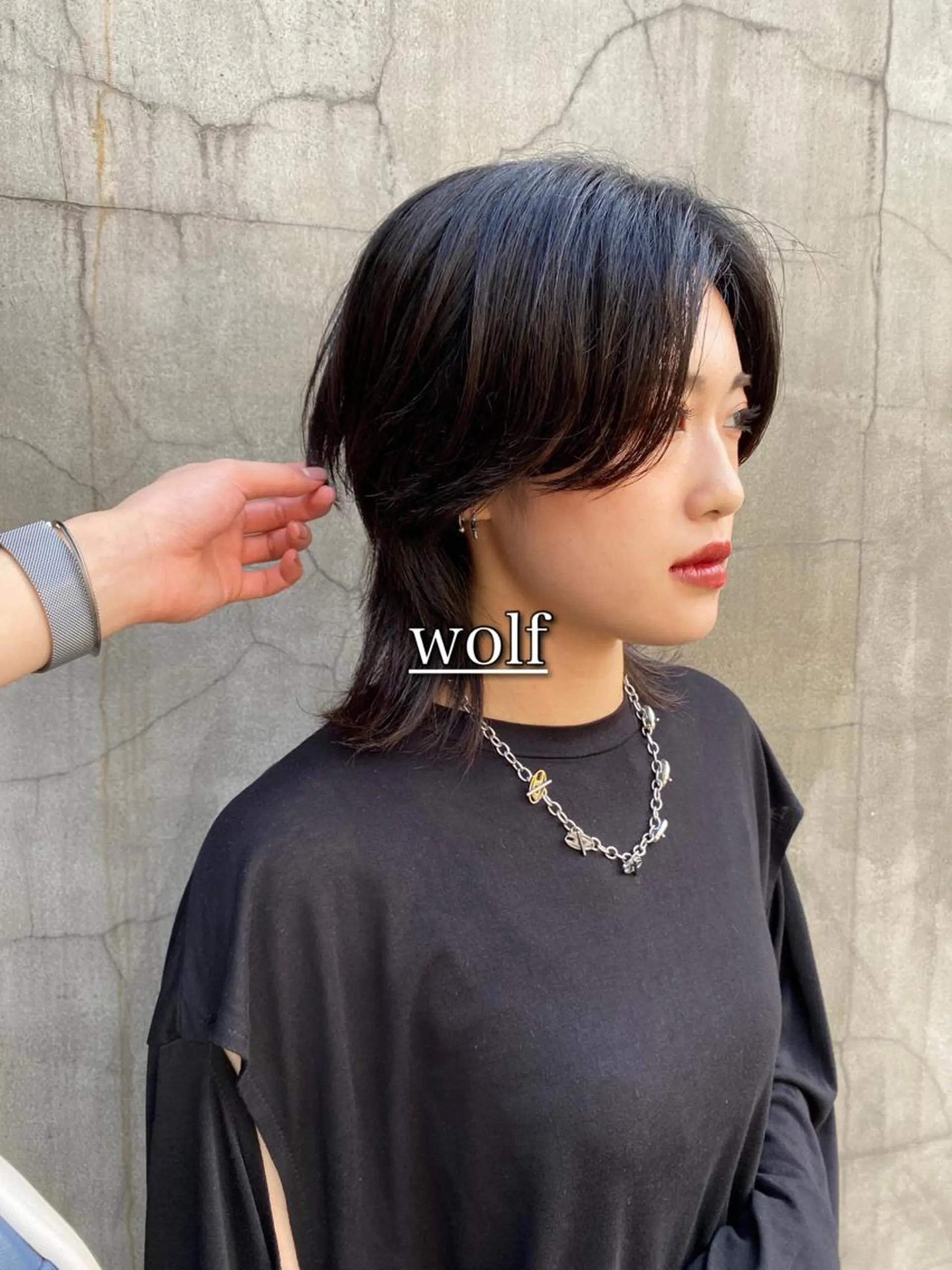 ショート くびれヘア 顔周りカット ウルフカット カット トリートメント ◽️モードヘア◽️ SHOUTOのヘアスタイル