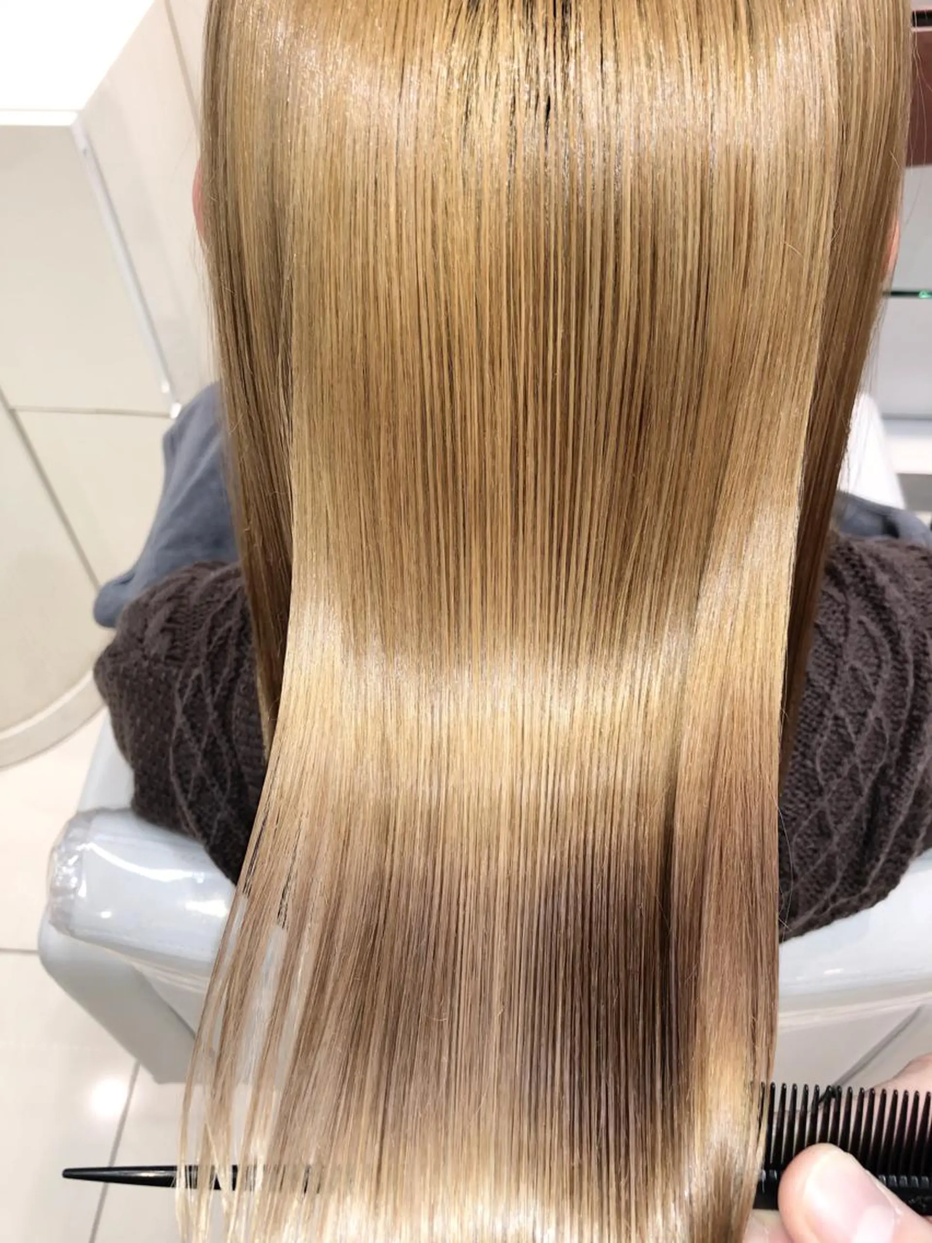 ロング カラー ベージュカラー カット ヘアカラー トリートメント 縮毛矯正/髪質改善/ ブリーチ/東陽町✨のヘアスタイル