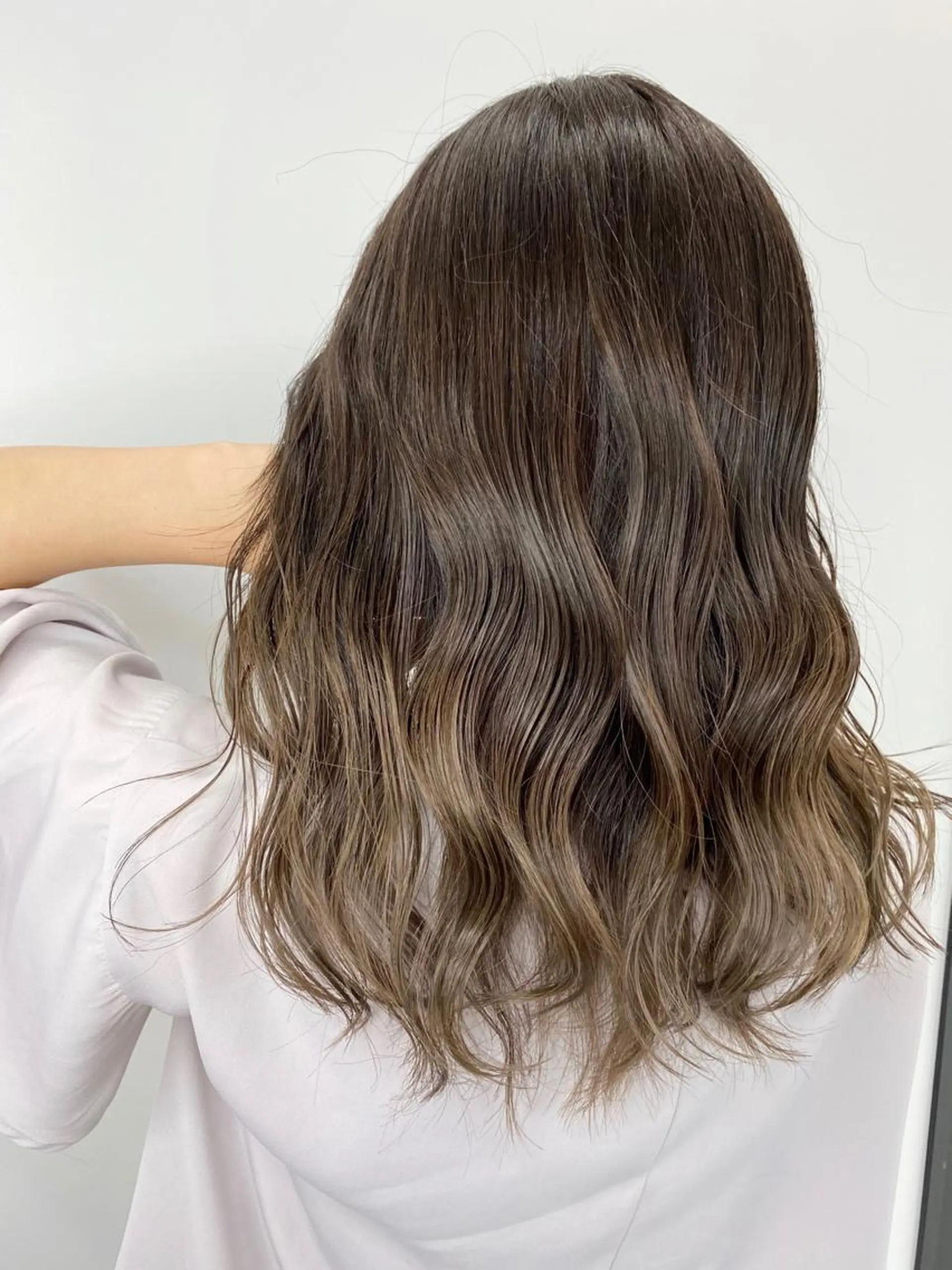 セミロング カラー パーマ ヘアアレンジ キッズ hair  mode RITZ所属・★ 里奈★のヘアスタイル