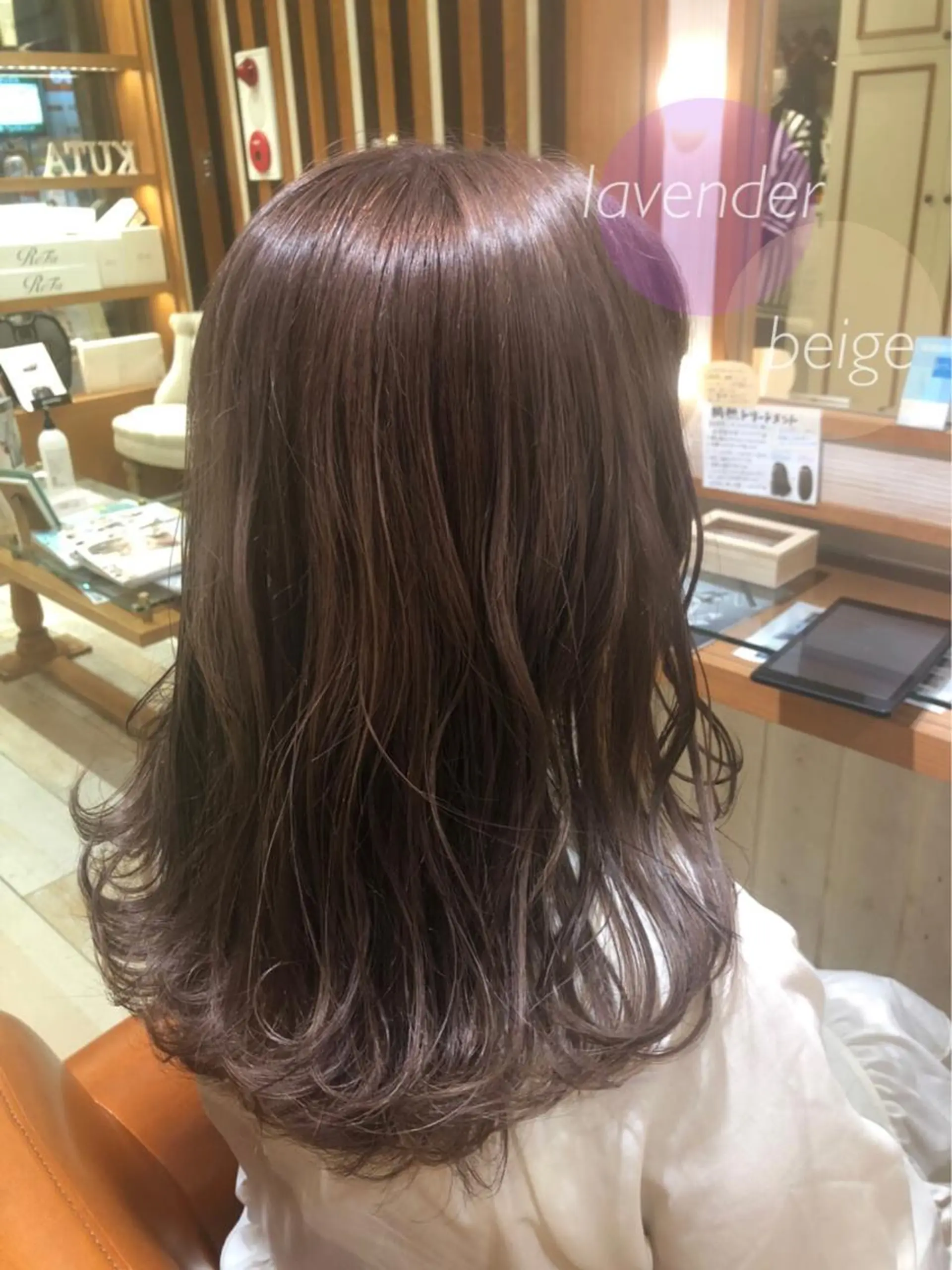 ロング カラー ヘアアレンジ アディクシーカラー 透明感カラー ラベンダーカラー ヘアカラー トリートメント 清水　ちひろ ✄トップスタイリストのヘアスタイル