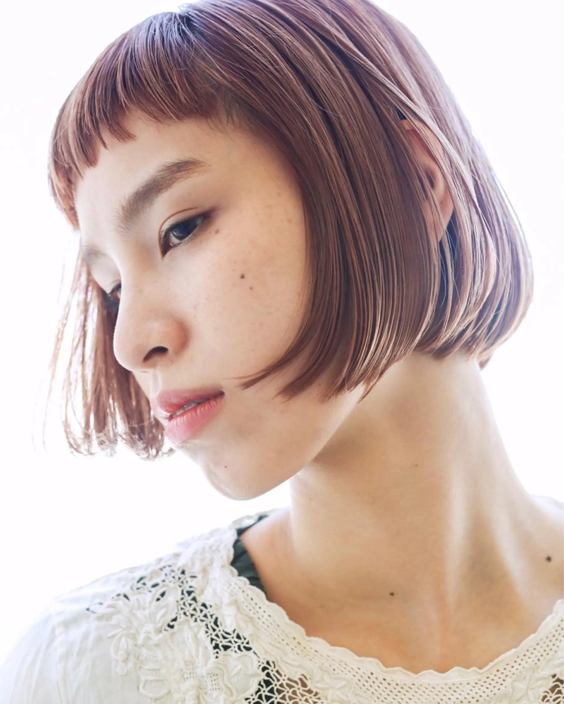 ショート カラー ヘアカラー 大久保 優香のヘアスタイル